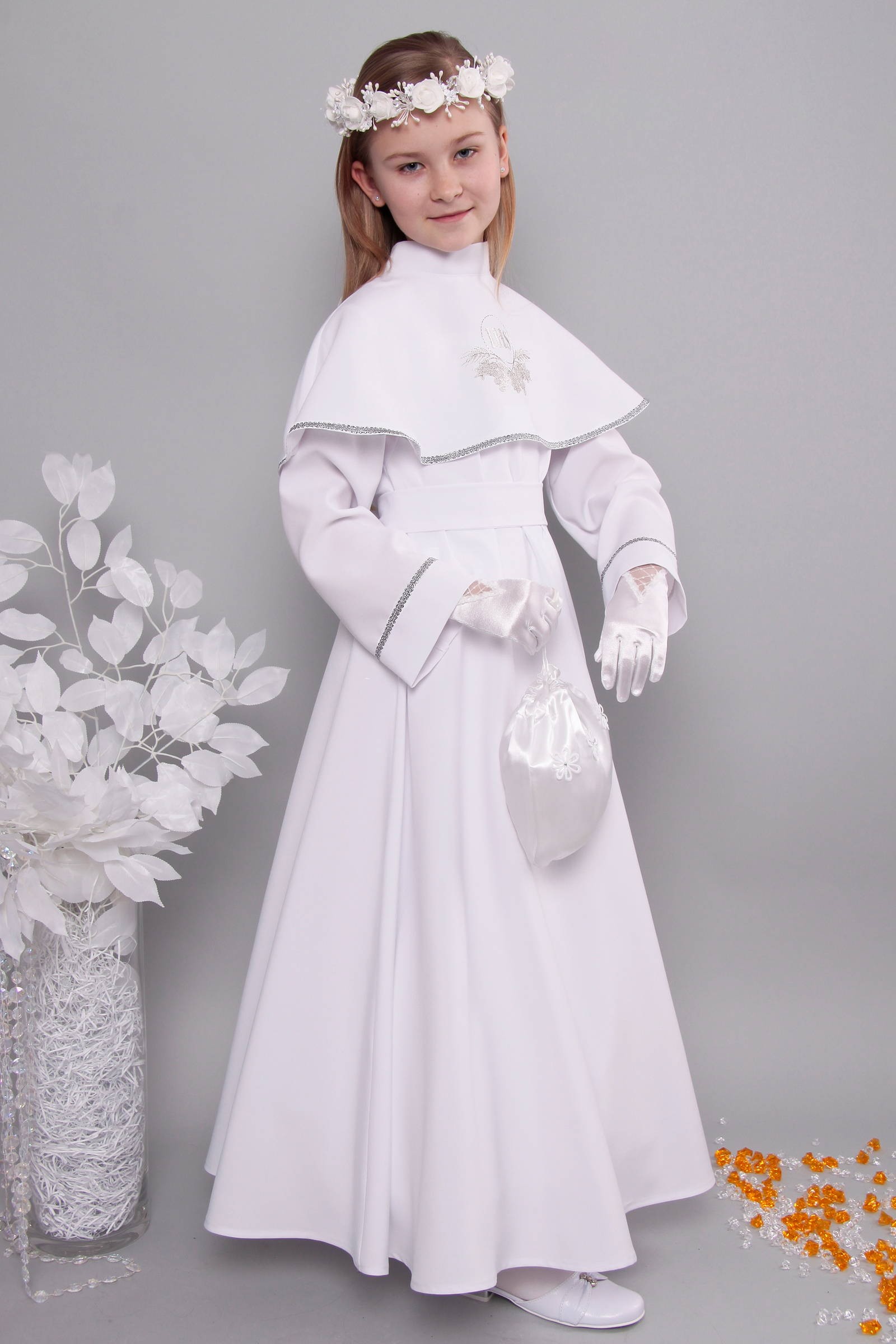 Alba komunijna 3/RS - sukieneczkowa - obraz 1