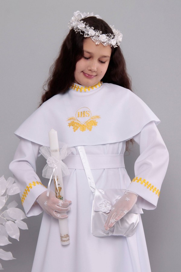 Alba komunijna 5/RS - sukieneczkowa