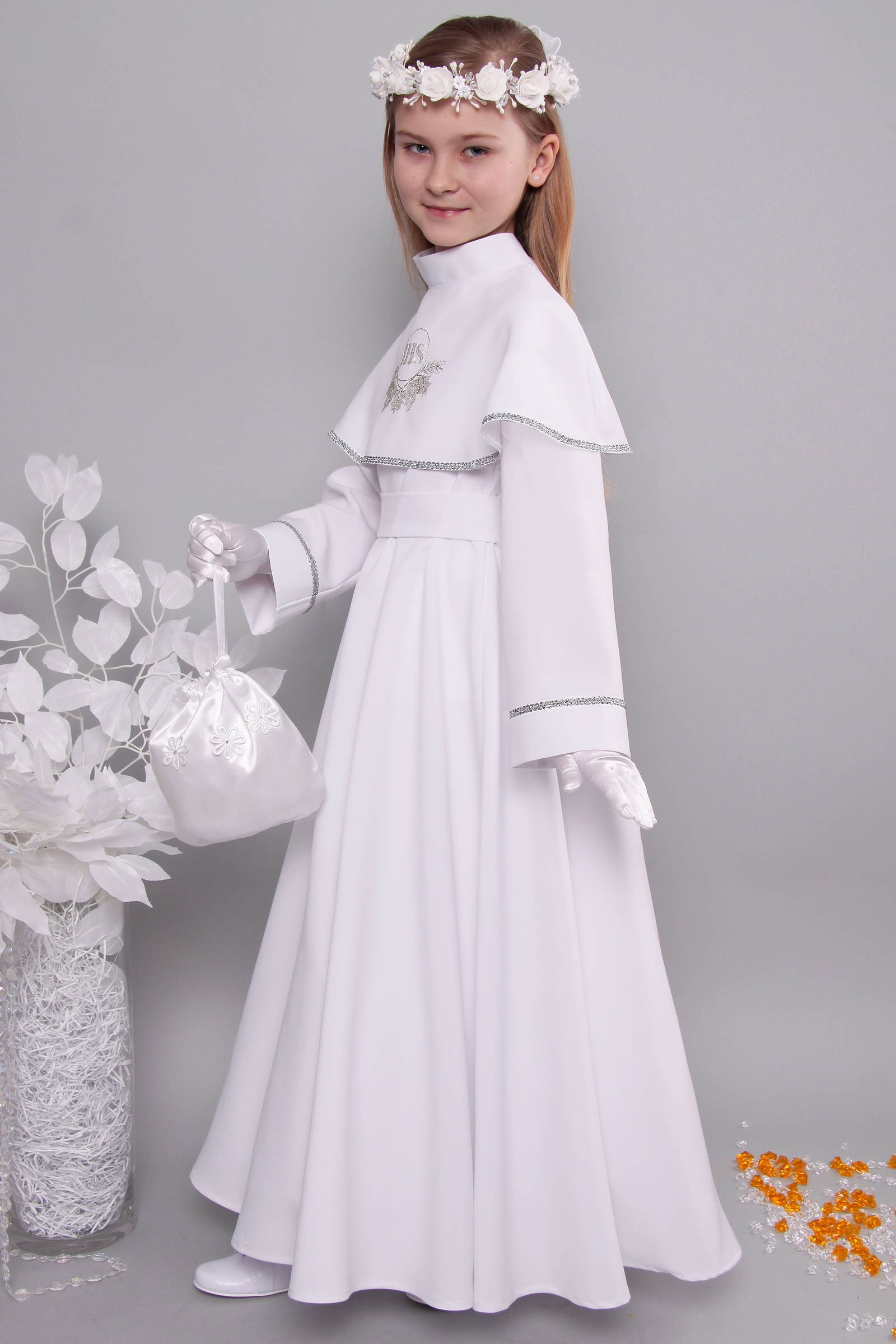 Alba komunijna 3/RS - sukieneczkowa - obraz 4