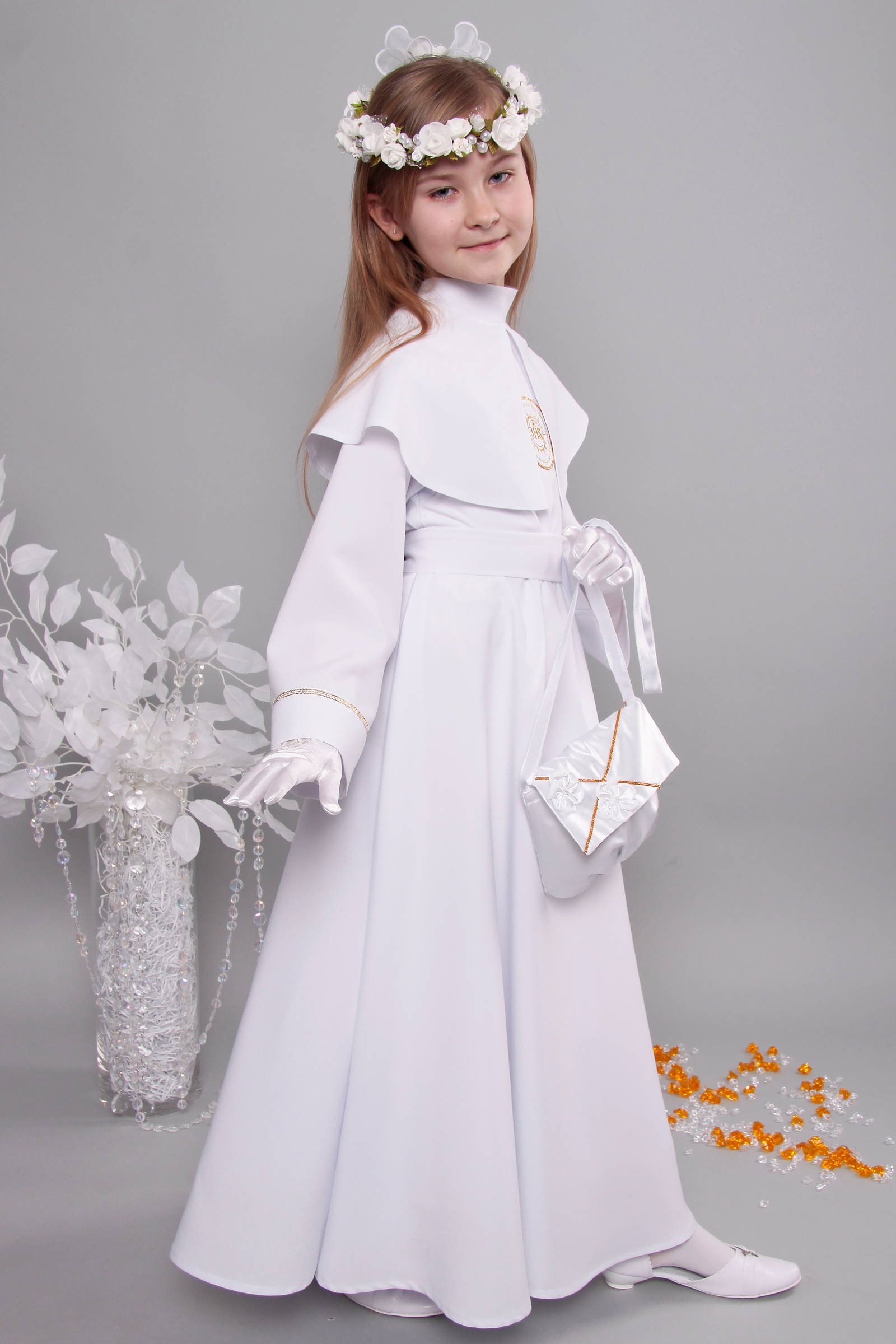 Alba komunijna 4/RS - sukieneczkowa - obraz 3