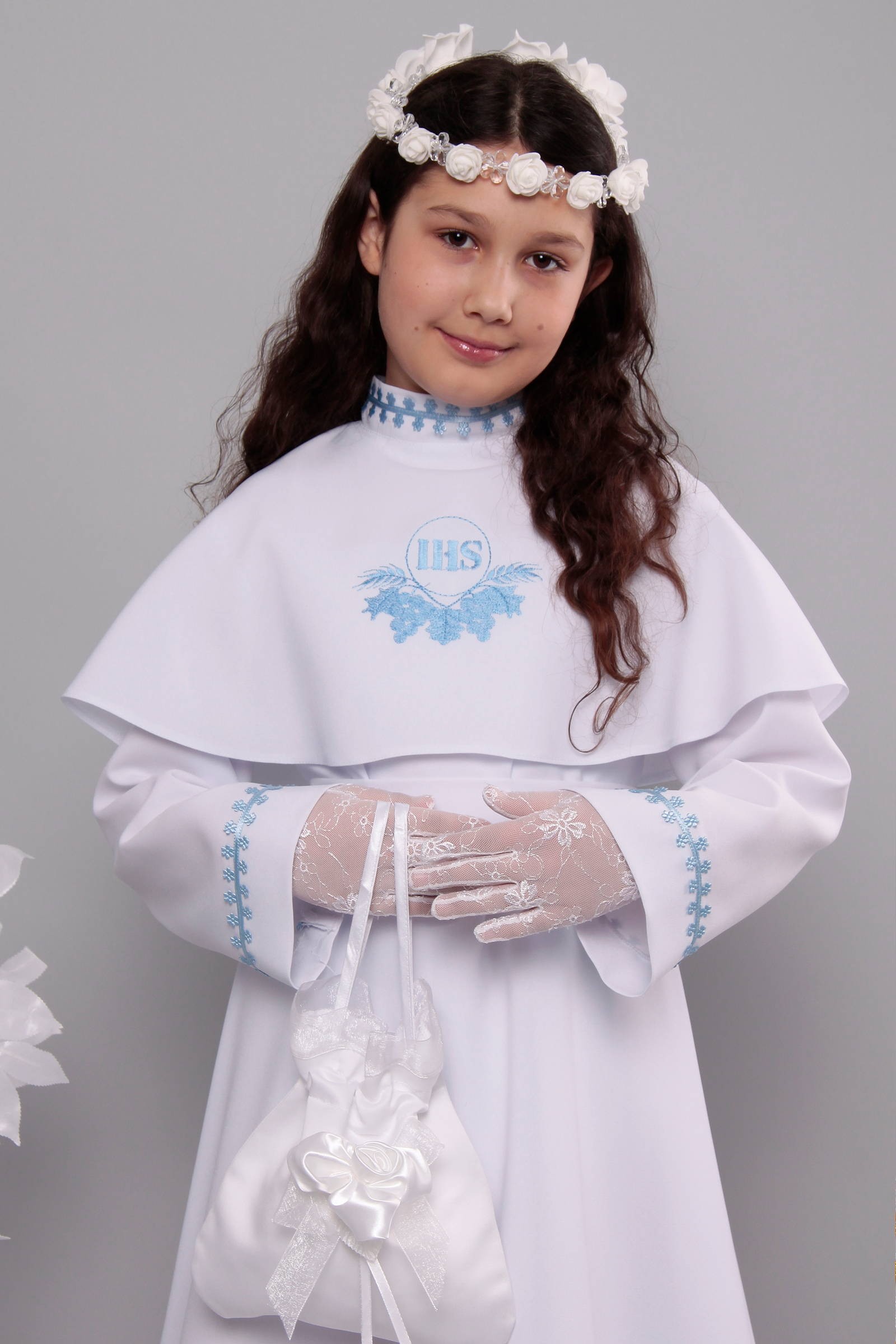 Alba komunijna 8/RS - sukieneczkowa - obraz 1