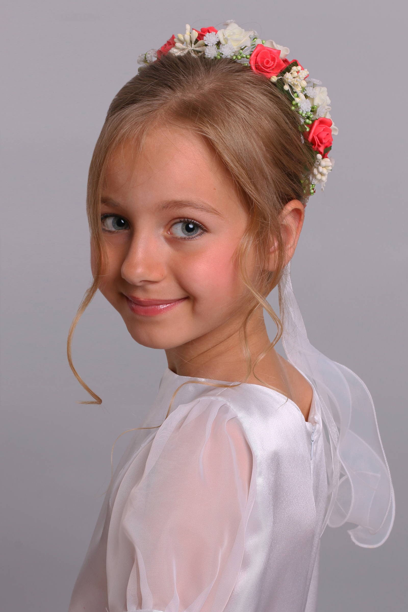 Wianek komunijny jak żywy na koczek WŻK11 - obraz 0