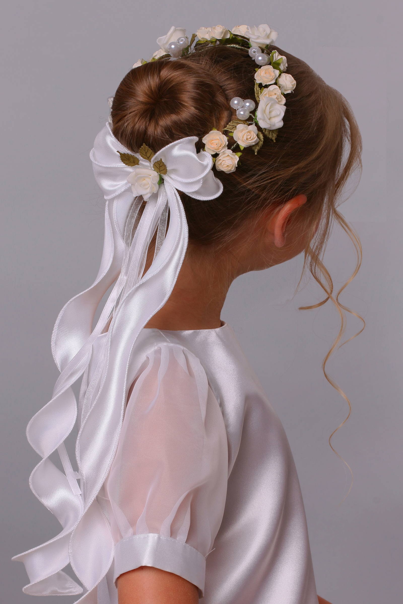 Wianek komunijny jak żywy na koczek WŻK12 - obraz 1