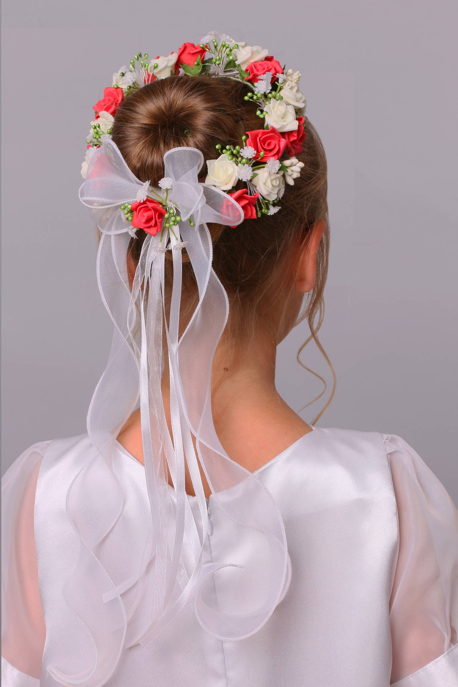 Wianek komunijny jak żywy na koczek WŻK11 - obraz 2