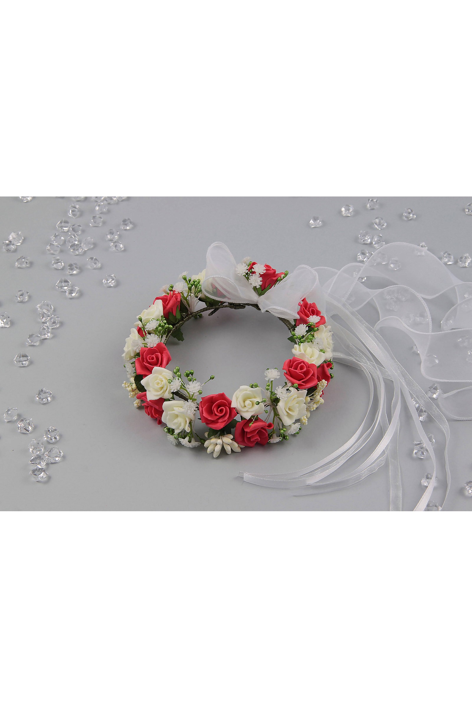 Wianek komunijny jak żywy na koczek WŻK11 - obraz 3