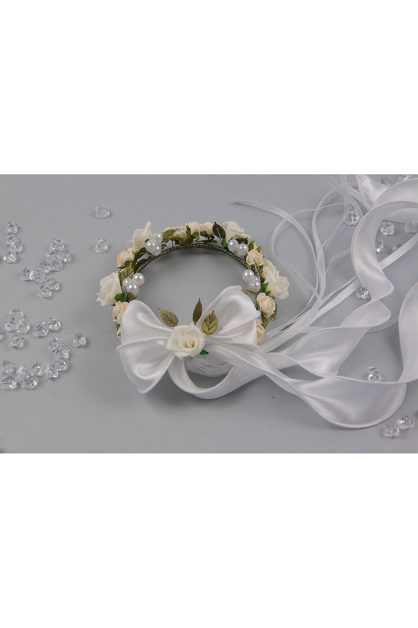 Wianek komunijny jak żywy na koczek WŻK12 - obraz 2