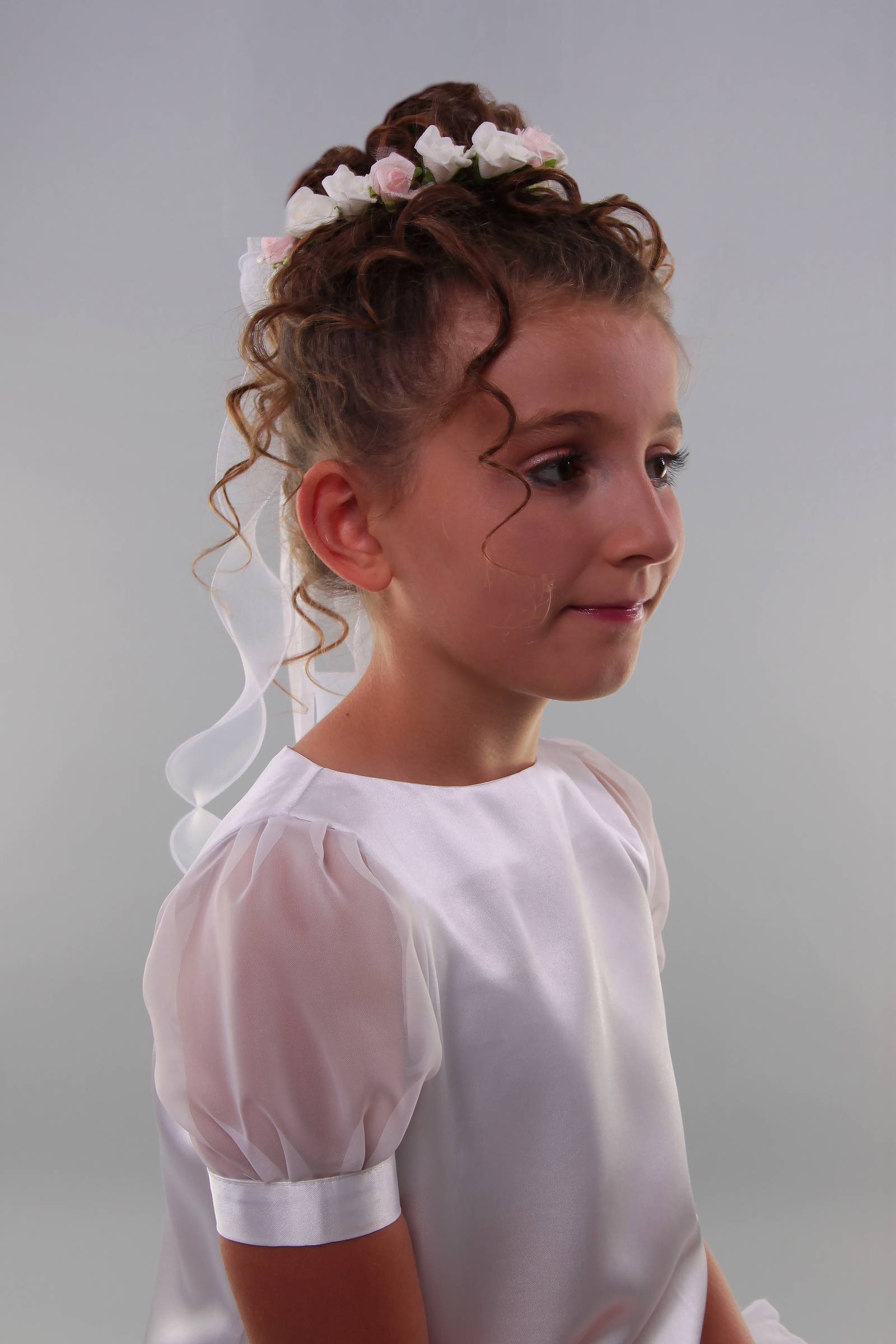 Wianek komunijny jak żywy na koczek WŻK14 - obraz 2