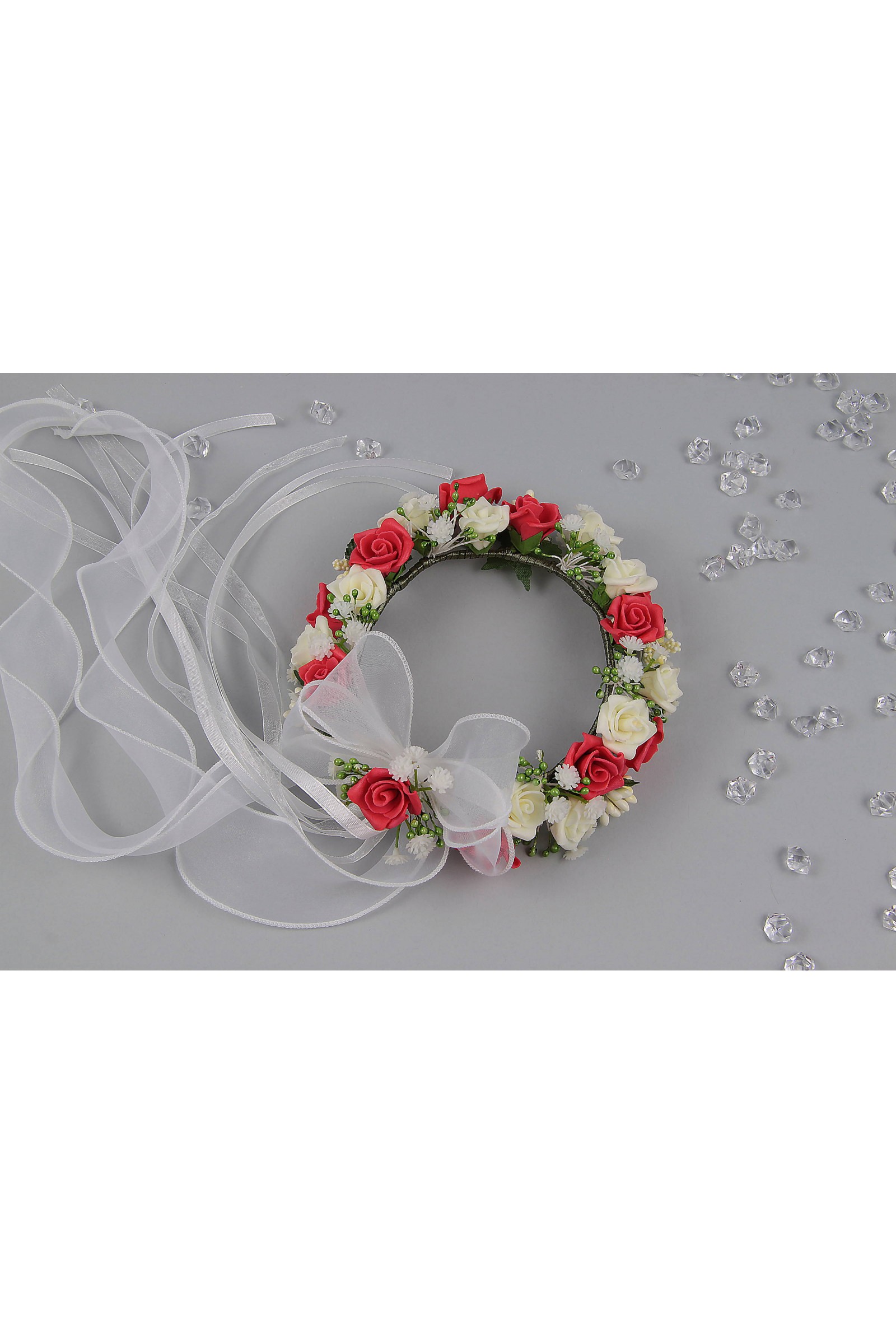 Wianek komunijny jak żywy na koczek WŻK11 - obraz 4