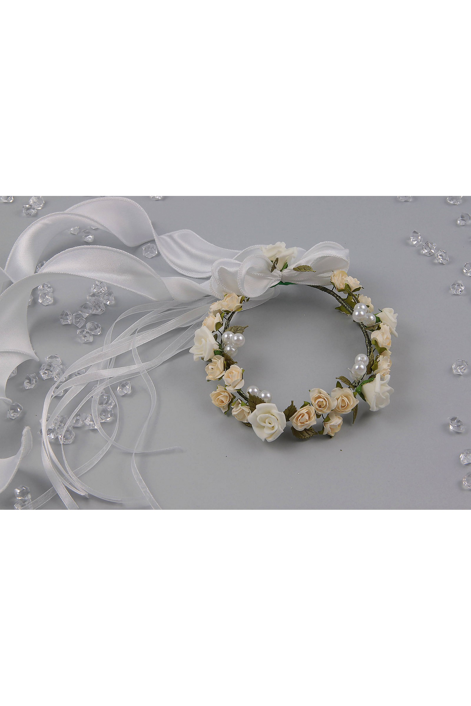 Wianek komunijny jak żywy na koczek WŻK12 - obraz 3