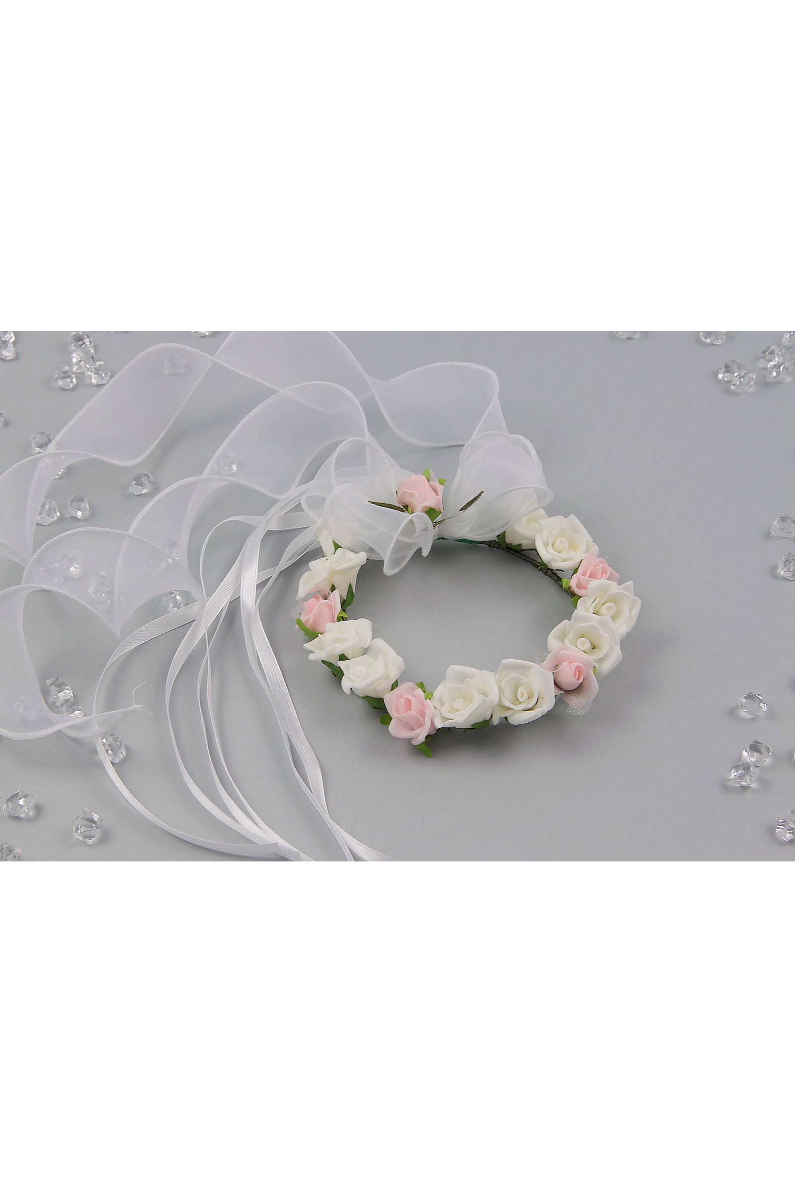 Wianek komunijny jak żywy na koczek WŻK14 - obraz 4