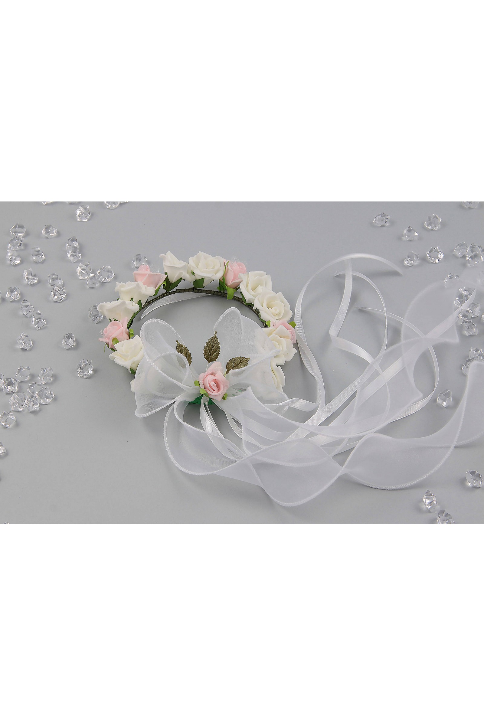 Wianek komunijny jak żywy na koczek WŻK14 - obraz 3