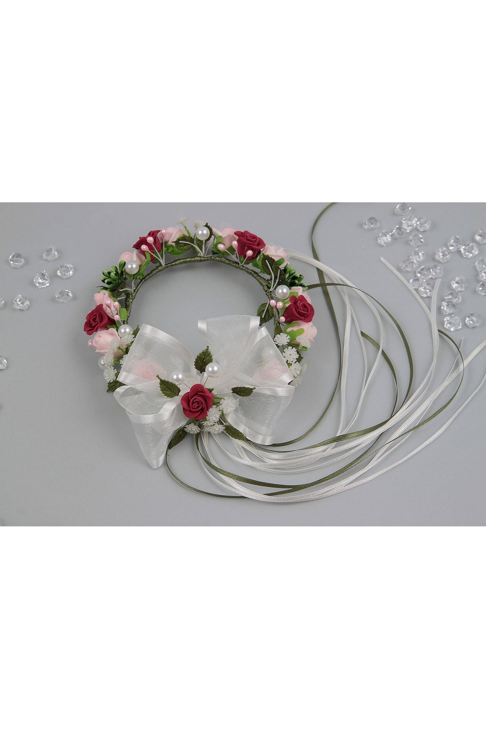 Wianek komunijny jak żywy na koczek WŻK15 - obraz 3