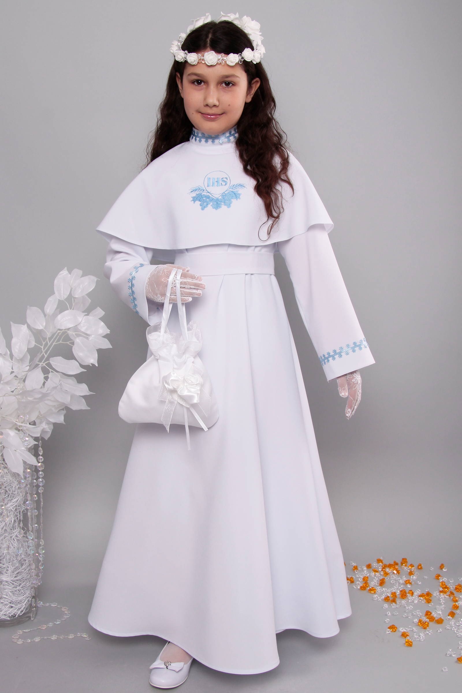 Alba komunijna 8/RS - sukieneczkowa - obraz 0