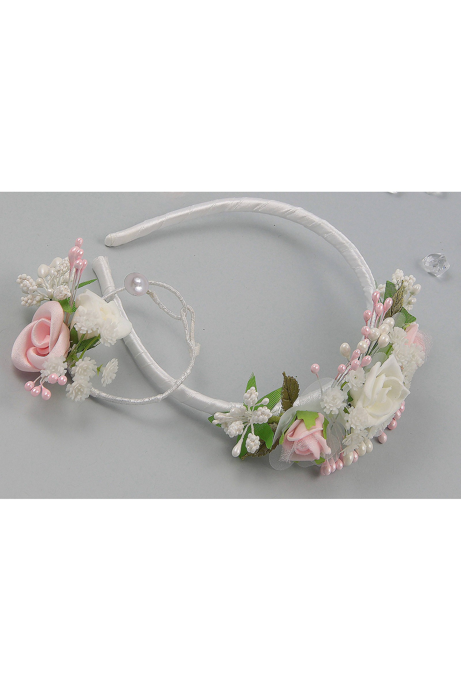 Opaska komunijna z bransoletką jak żywa OPŻ10 - obraz 2