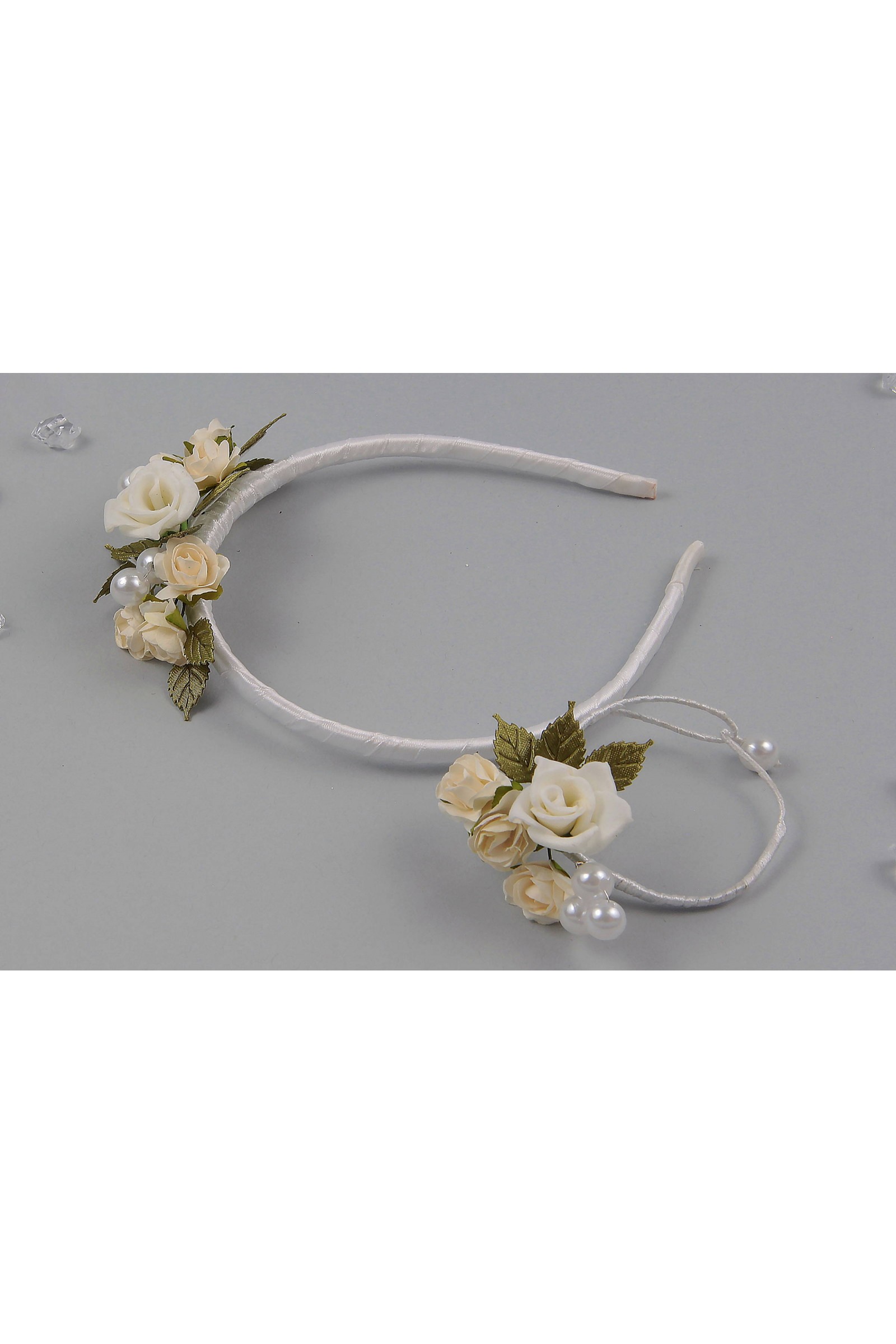 Opaska komunijna z bransoletką jak żywa OPŻ12 - obraz 2