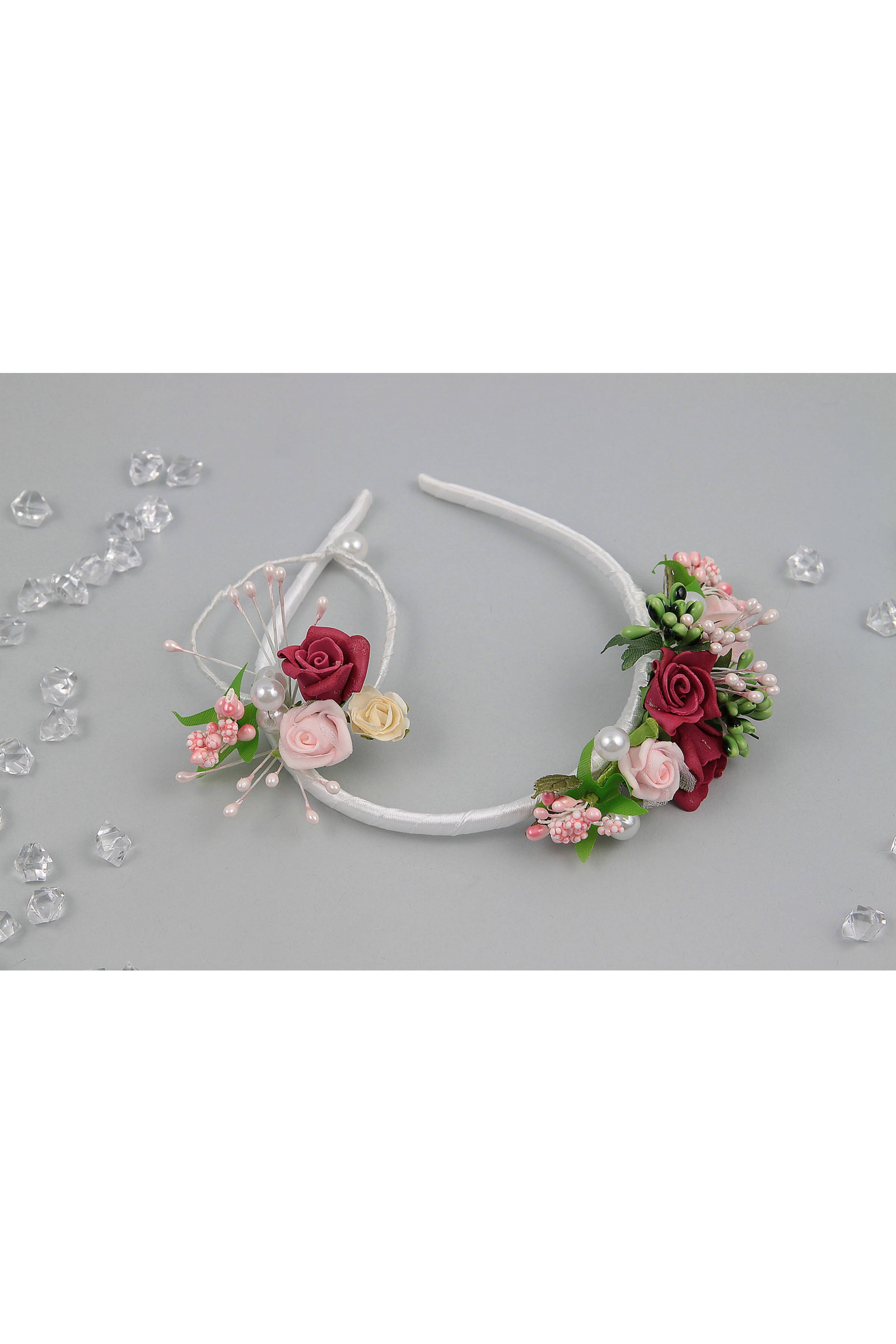 Opaska komunijna z bransoletką jak żywa OPŻ15 - obraz 3