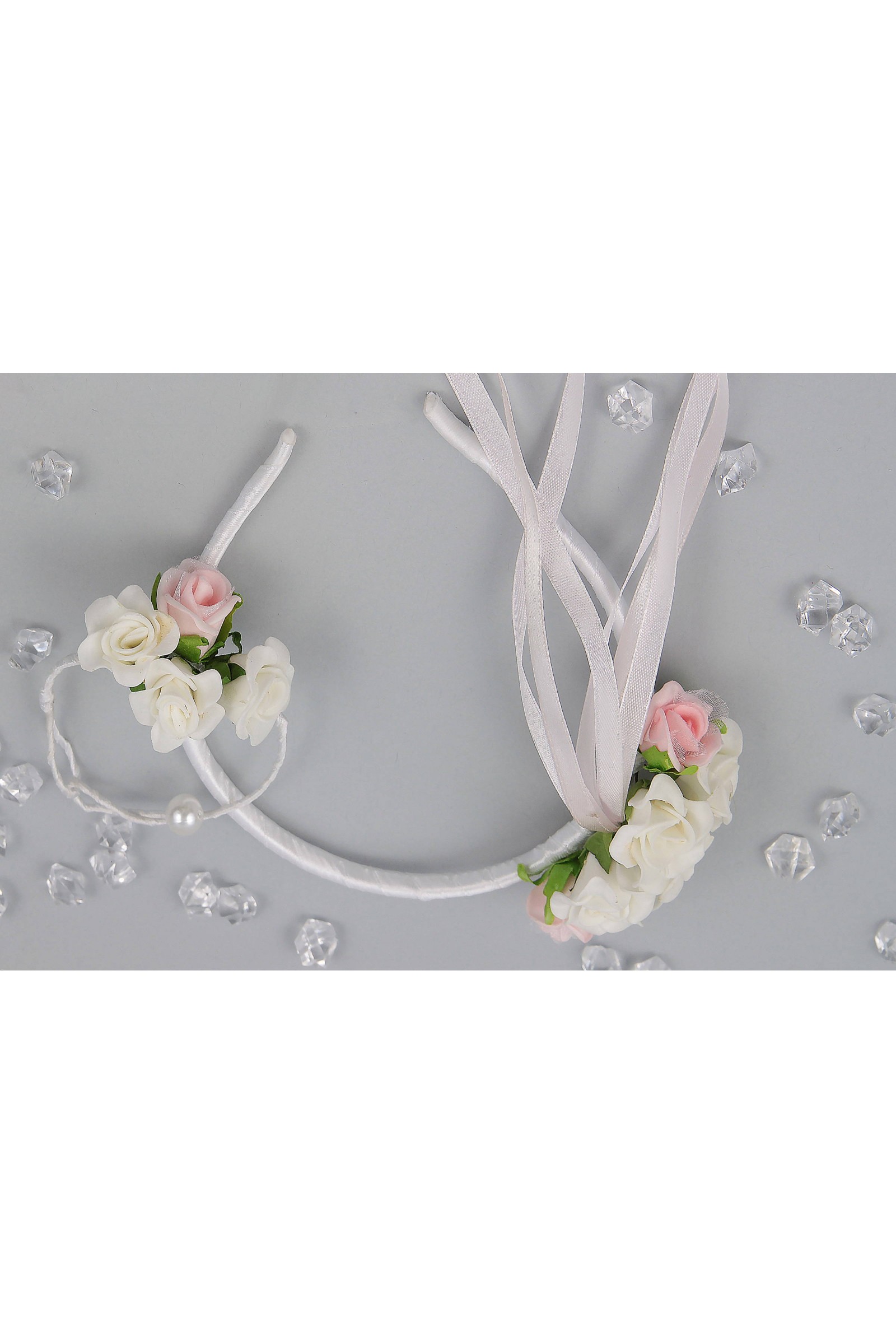 Opaska komunijna z bransoletką jak żywa OPŻ14 - obraz 2