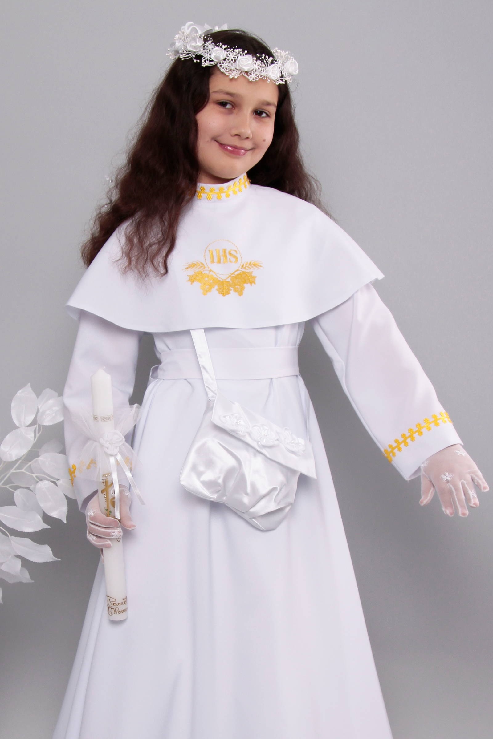 Alba komunijna 5/RS - sukieneczkowa - obraz 5