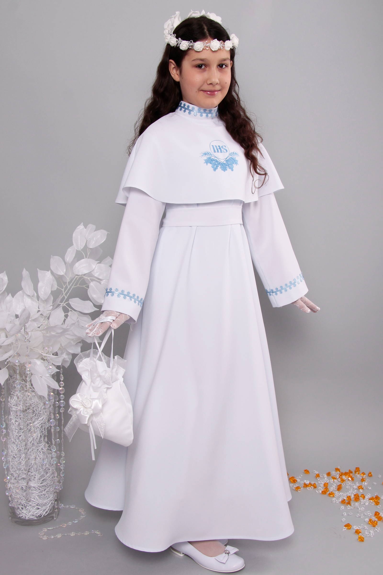 Alba komunijna 8/RS - sukieneczkowa - obraz 2