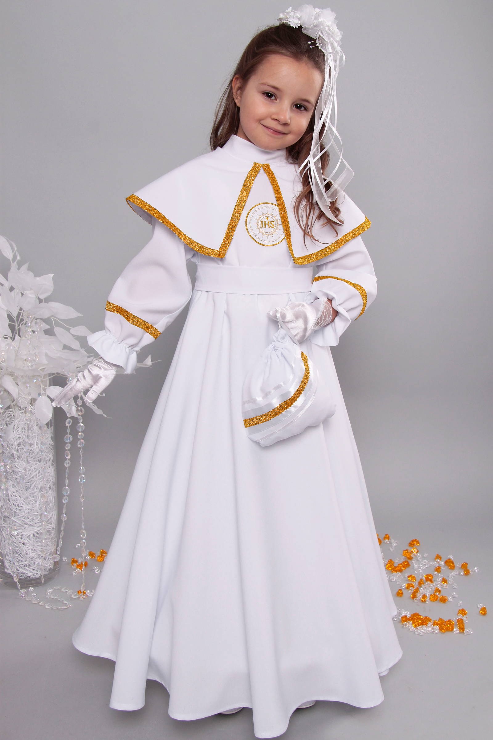 Alba komunijna 16/RS - sukieneczkowa - obraz 1