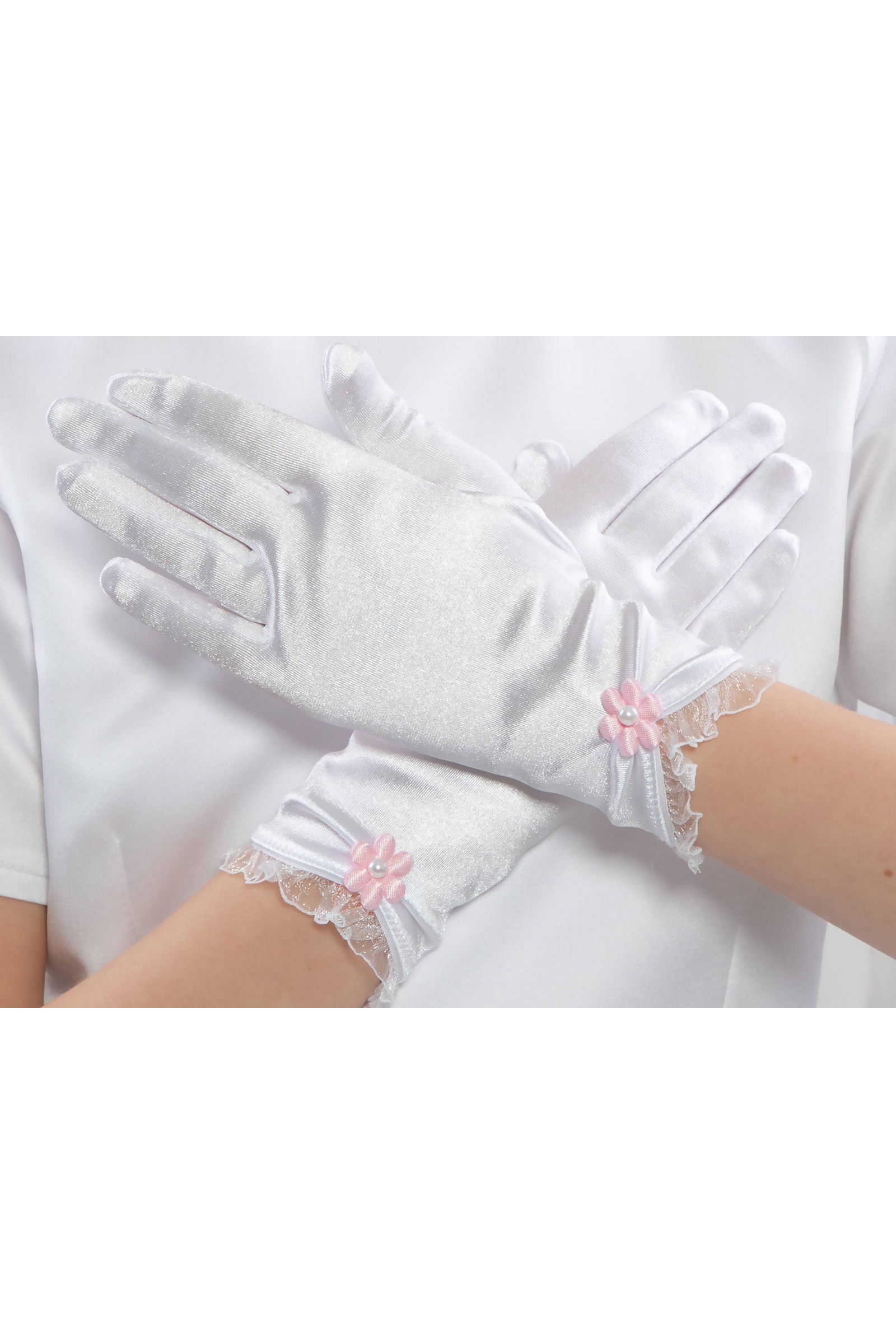 Rękawiczki komunijne klasyczne Nr17 - obraz 2