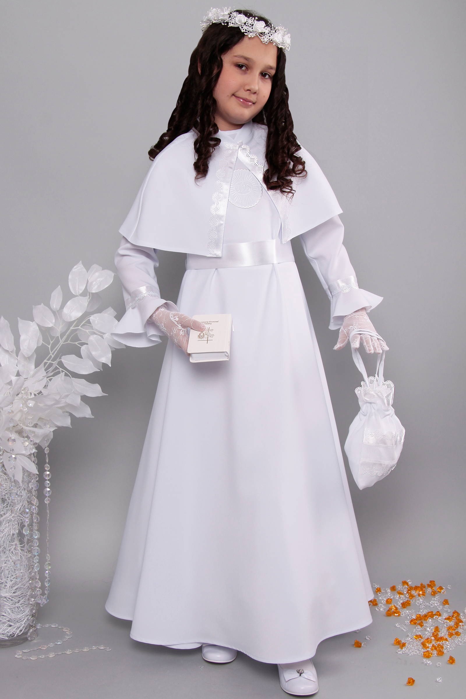 Alba komunijna 11/RS - sukieneczkowa - obraz 3