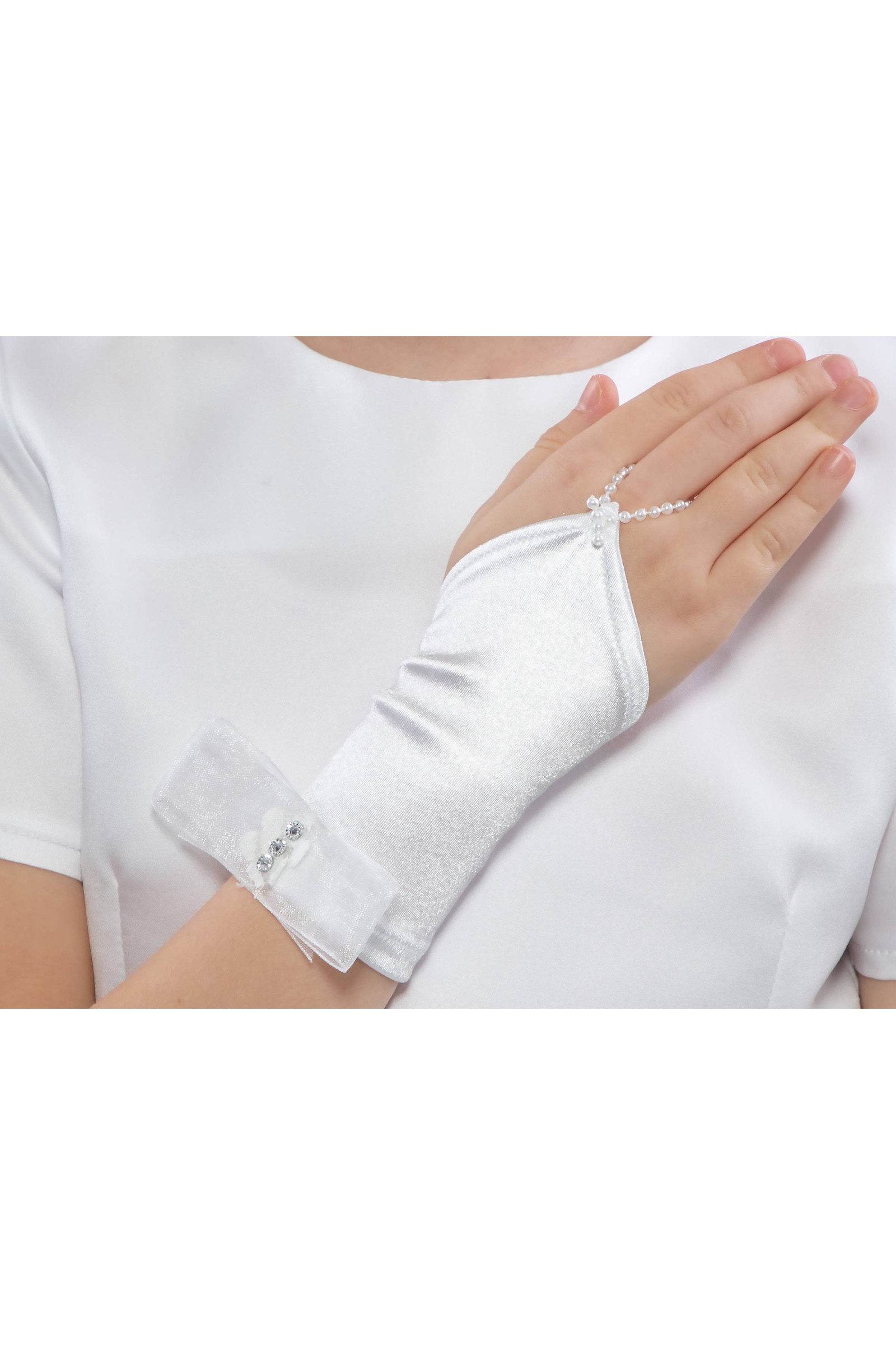 Rękawiczki komunijne na palec Nr1/p - obraz 2