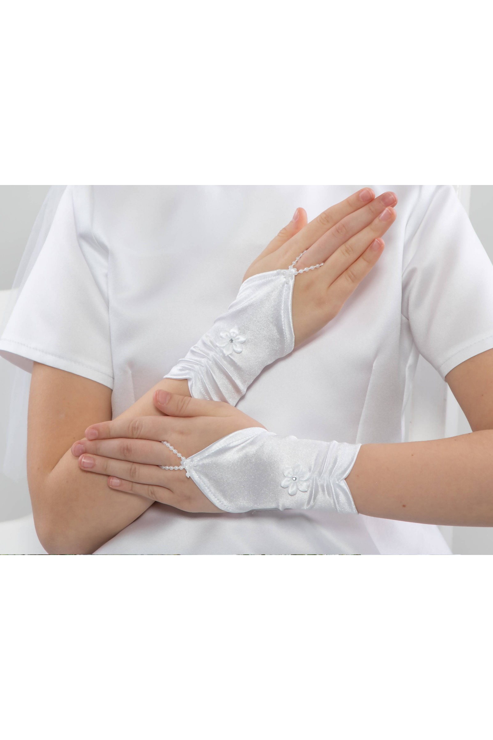Rękawiczki komunijne na palec Nr5/p - obraz 2