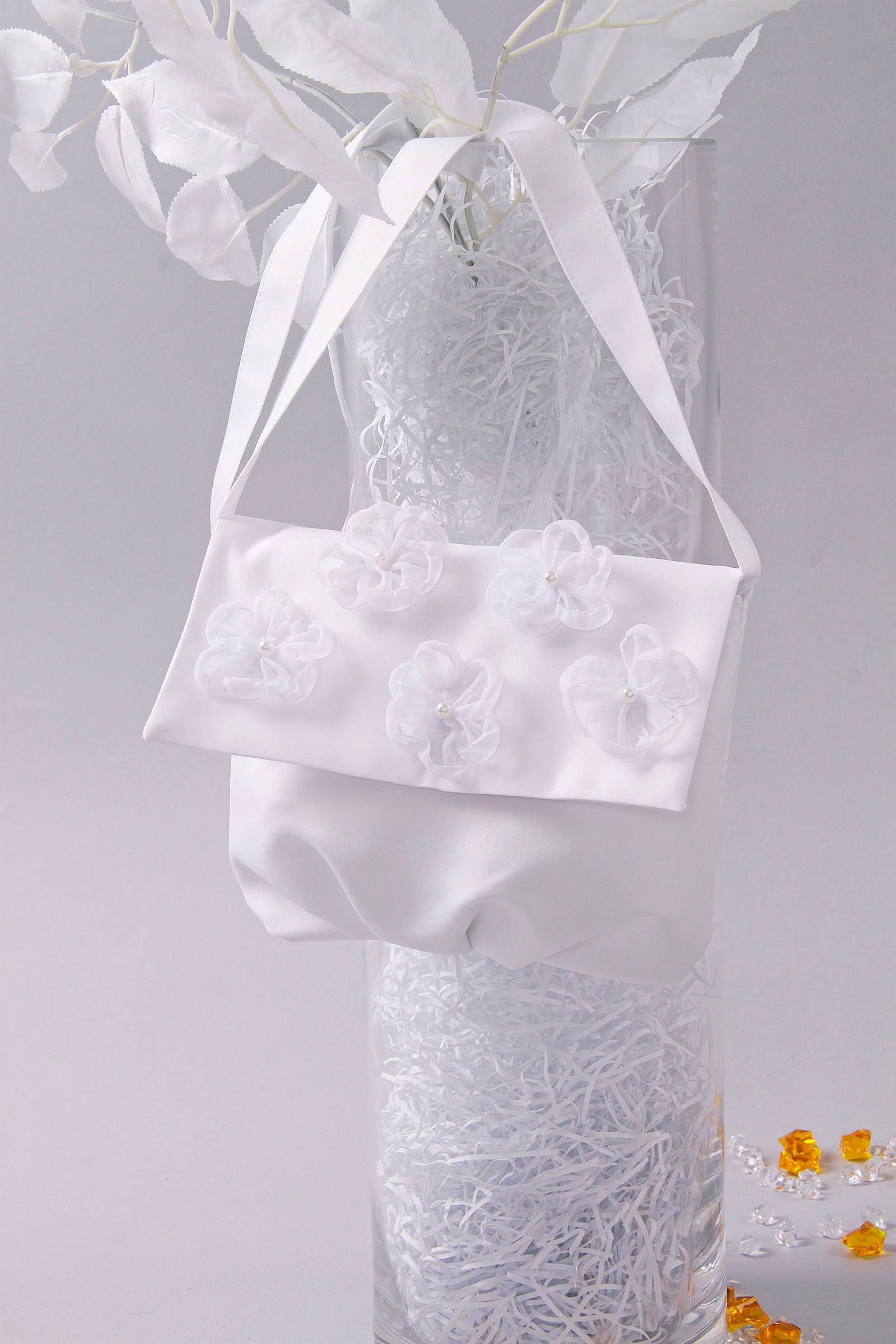 Torebka komunijna satynowa na pasek Tps7 - obraz 1