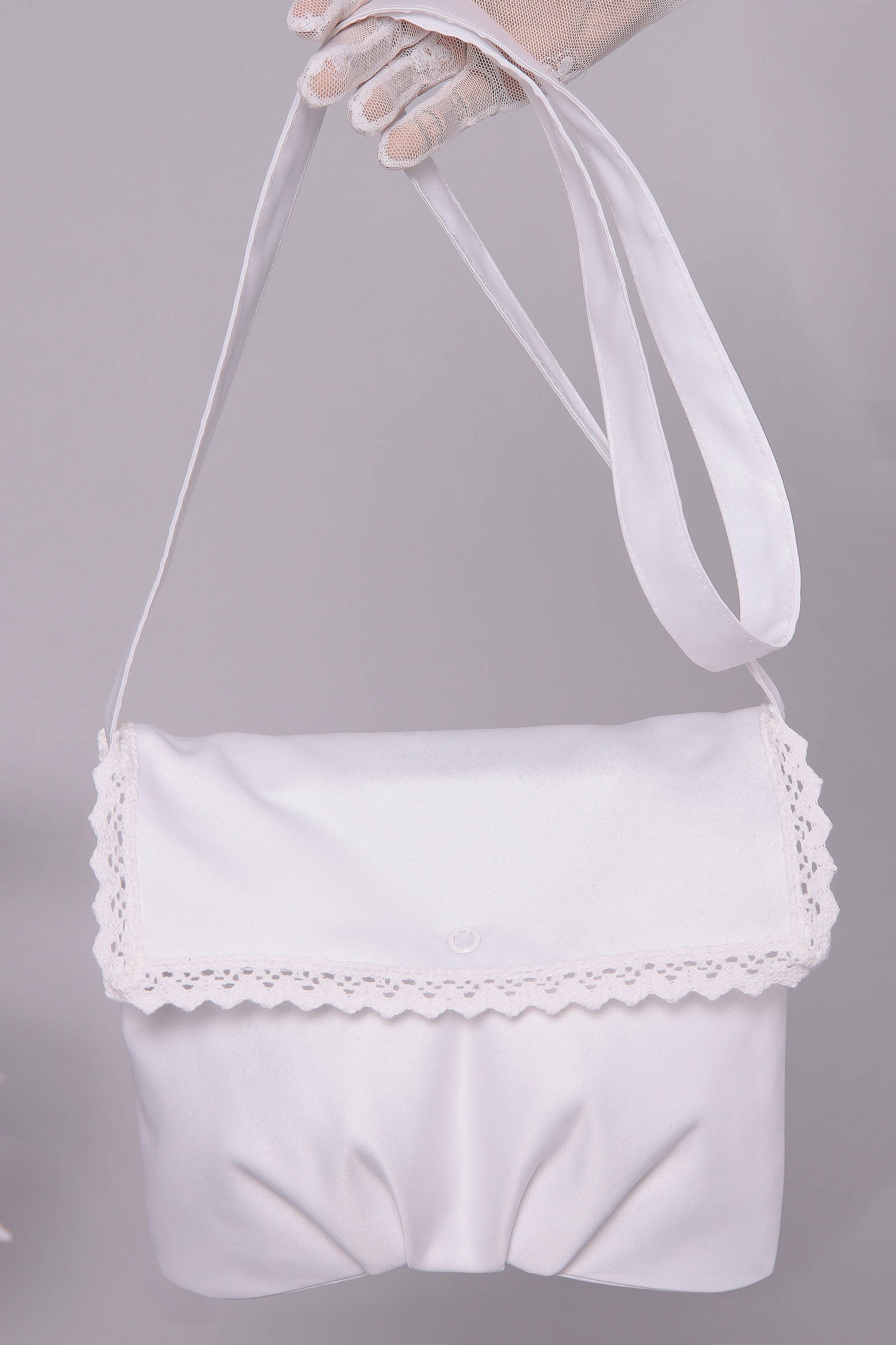 Torebka komunijna satynowa na pasek Tps9 - obraz 0