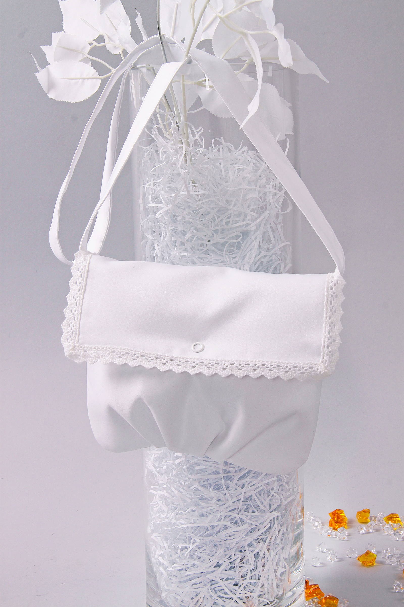 Torebka komunijna satynowa na pasek Tps9 - obraz 1