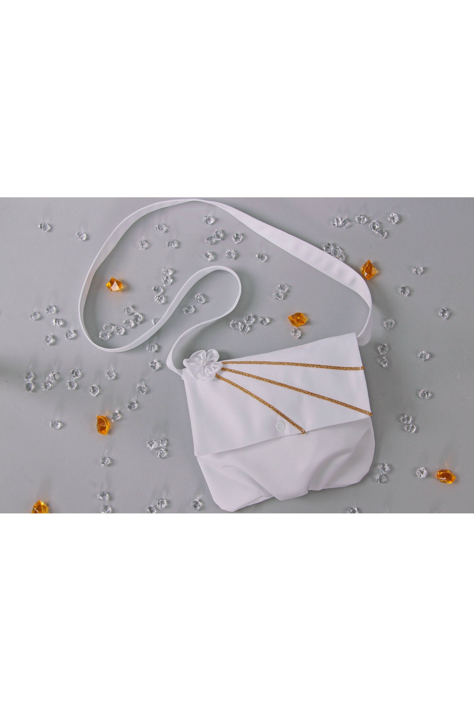 Torebka komunijna satynowa na pasek Tps8 - obraz 2