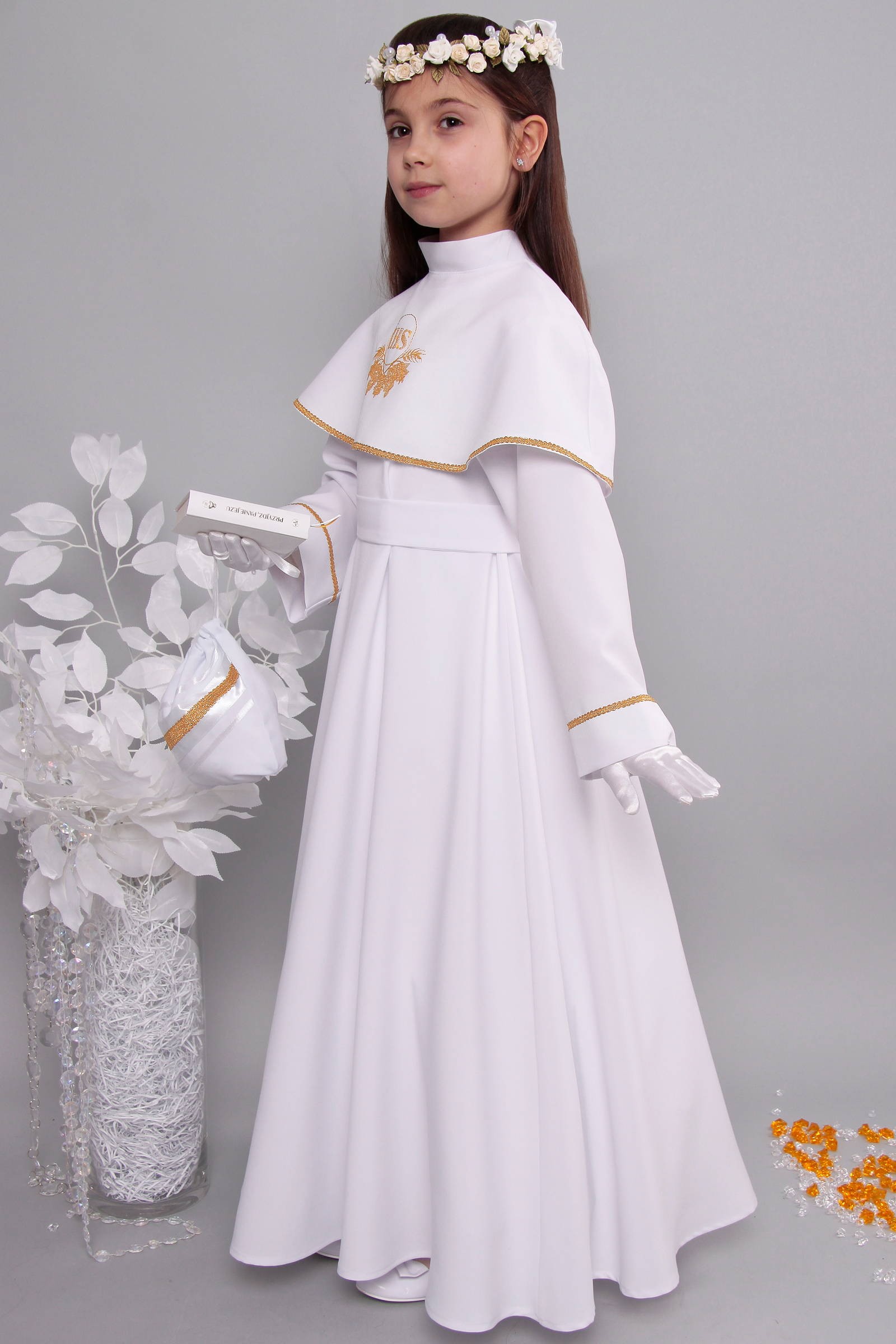 Alba komunijna 22/RS - sukieneczkowa - obraz 3