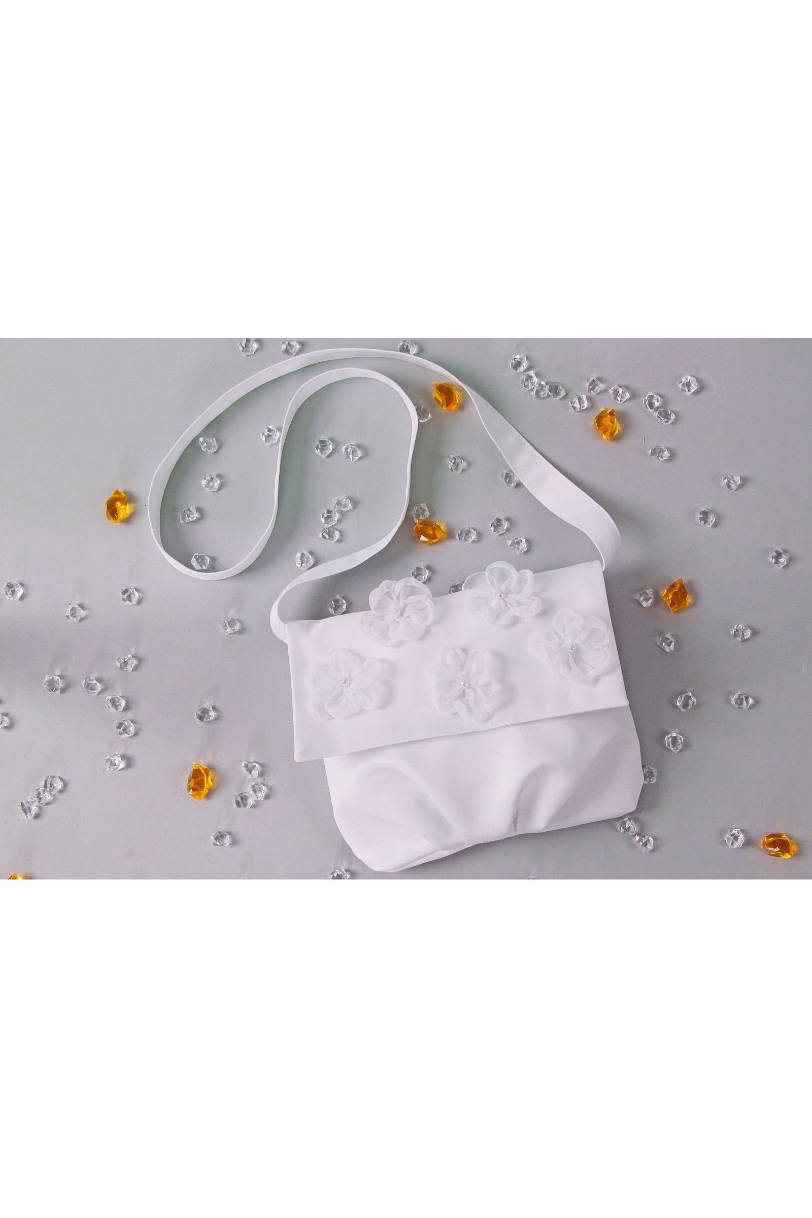 Torebka komunijna satynowa na pasek Tps7 - obraz 2