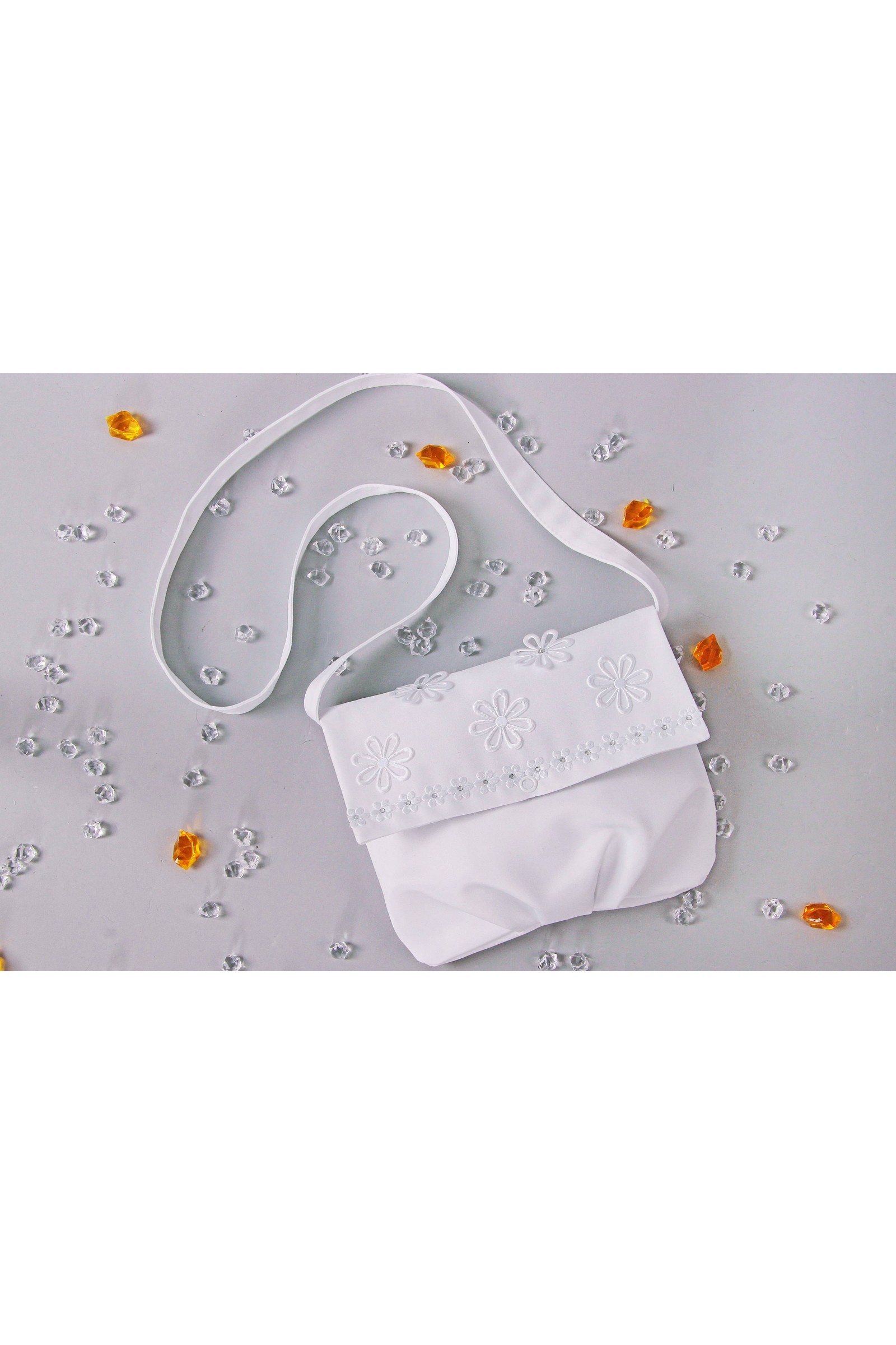 Torebka komunijna satynowa na pasek Tps12 - obraz 2