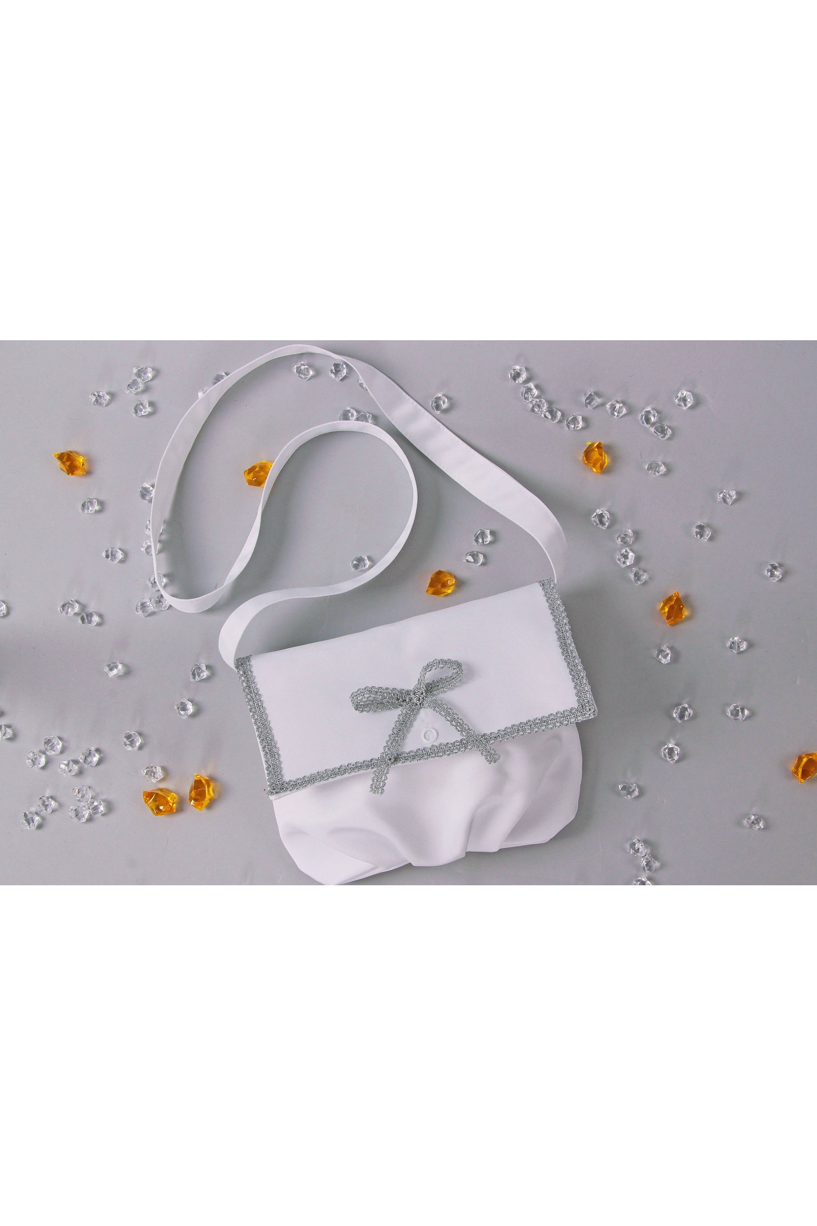 Torebka komunijna satynowa na pasek Tps10 - obraz 2