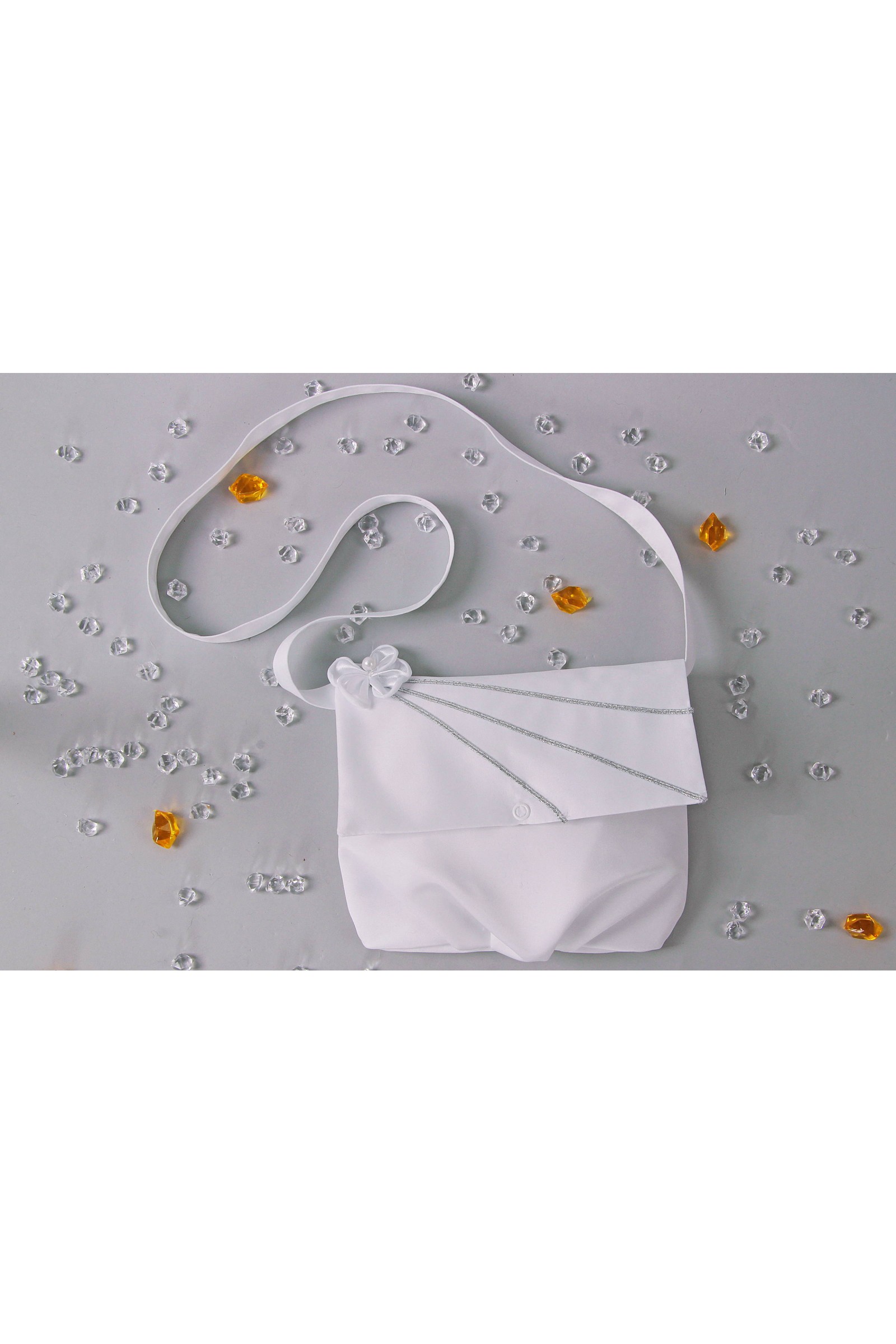 Torebka komunijna satynowa na pasek Tps16 - obraz 2