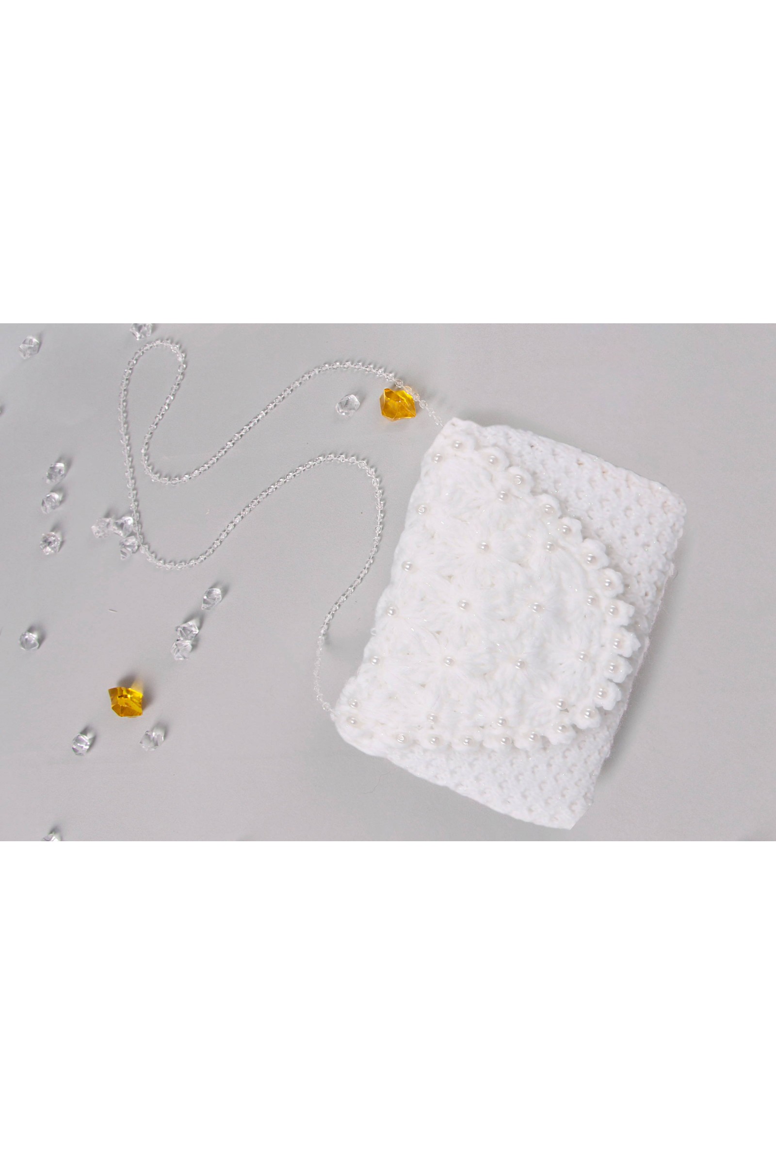 Torebka komunijna szydełkowa z włóczki Tdp2 - obraz 2