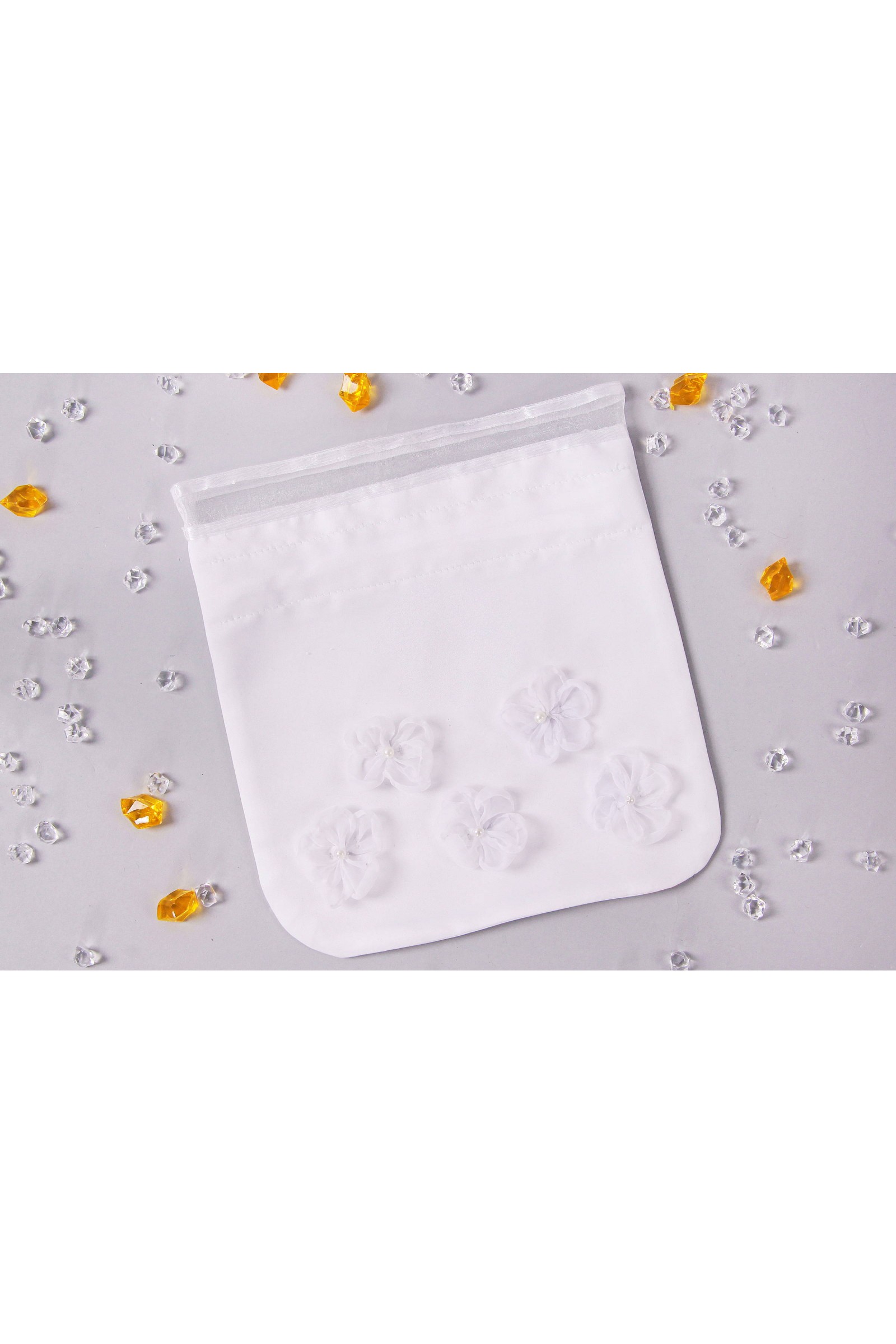 Torebka komunijna satynowa sakiewka Tss7 - obraz 1