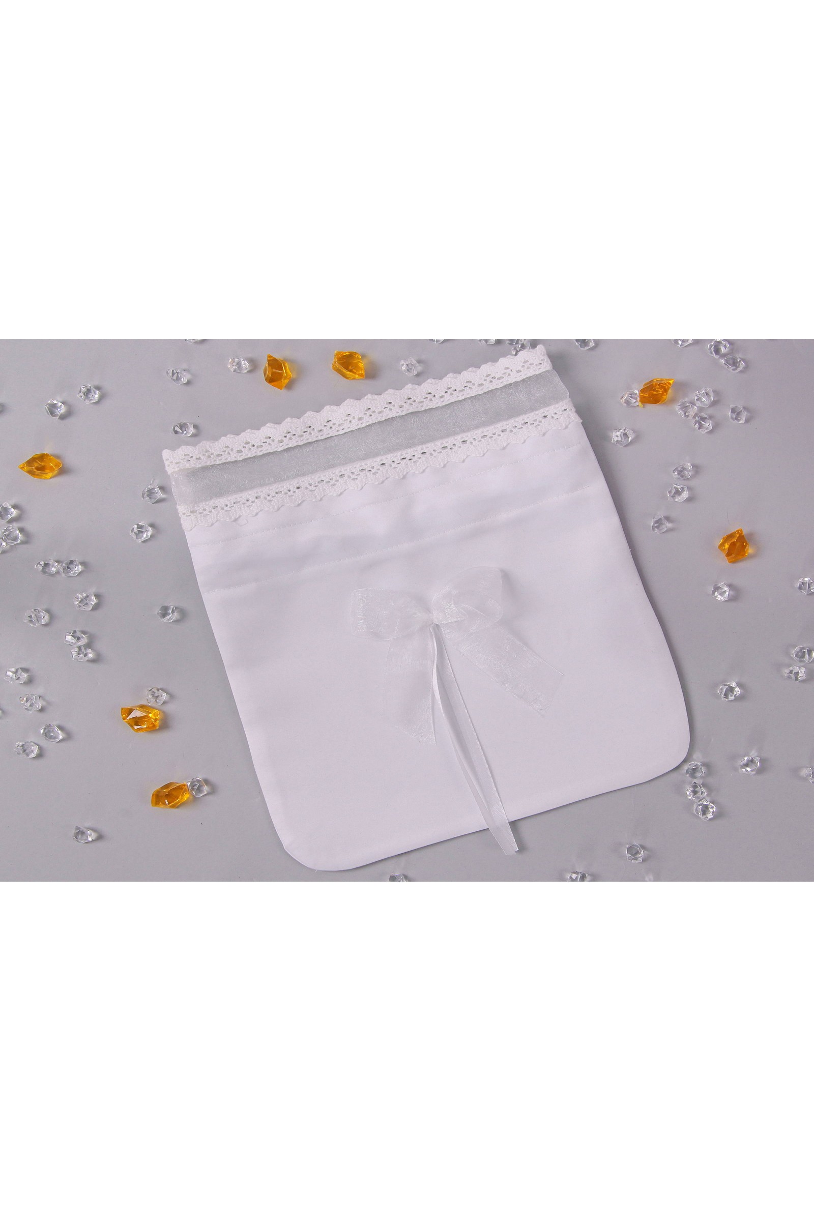 Torebka komunijna satynowa sakiewka Tss9 - obraz 1