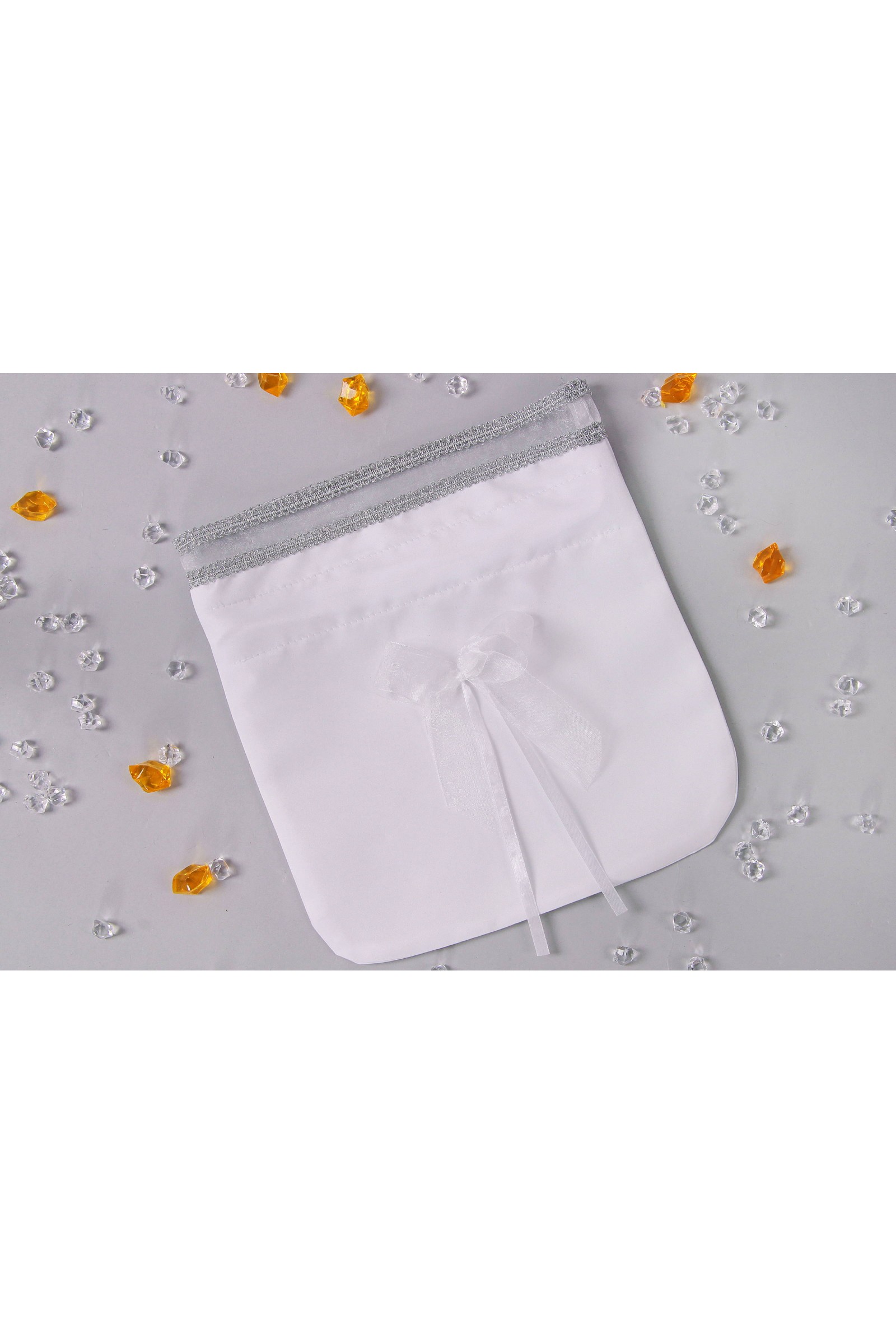 Torebka komunijna satynowa sakiewka Tss10 - obraz 1