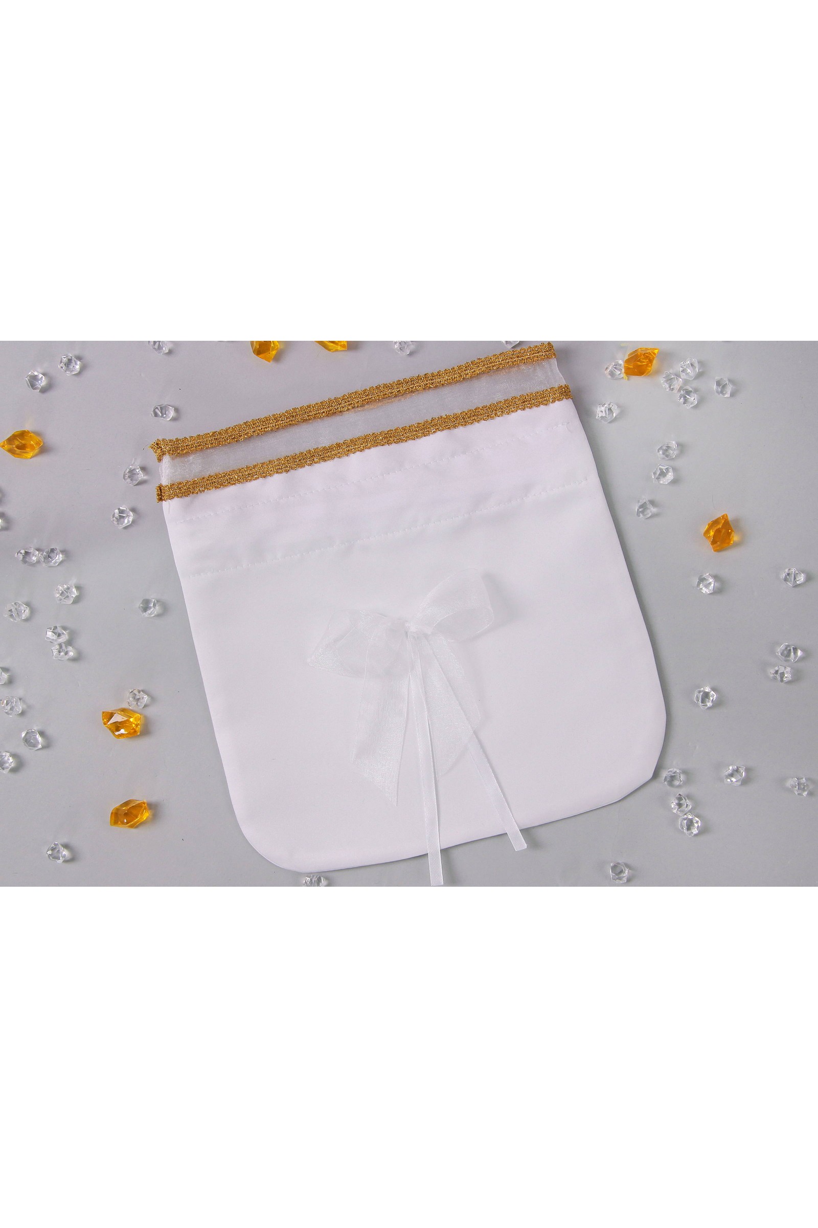 Torebka komunijna satynowa sakiewka Tss11 - obraz 1