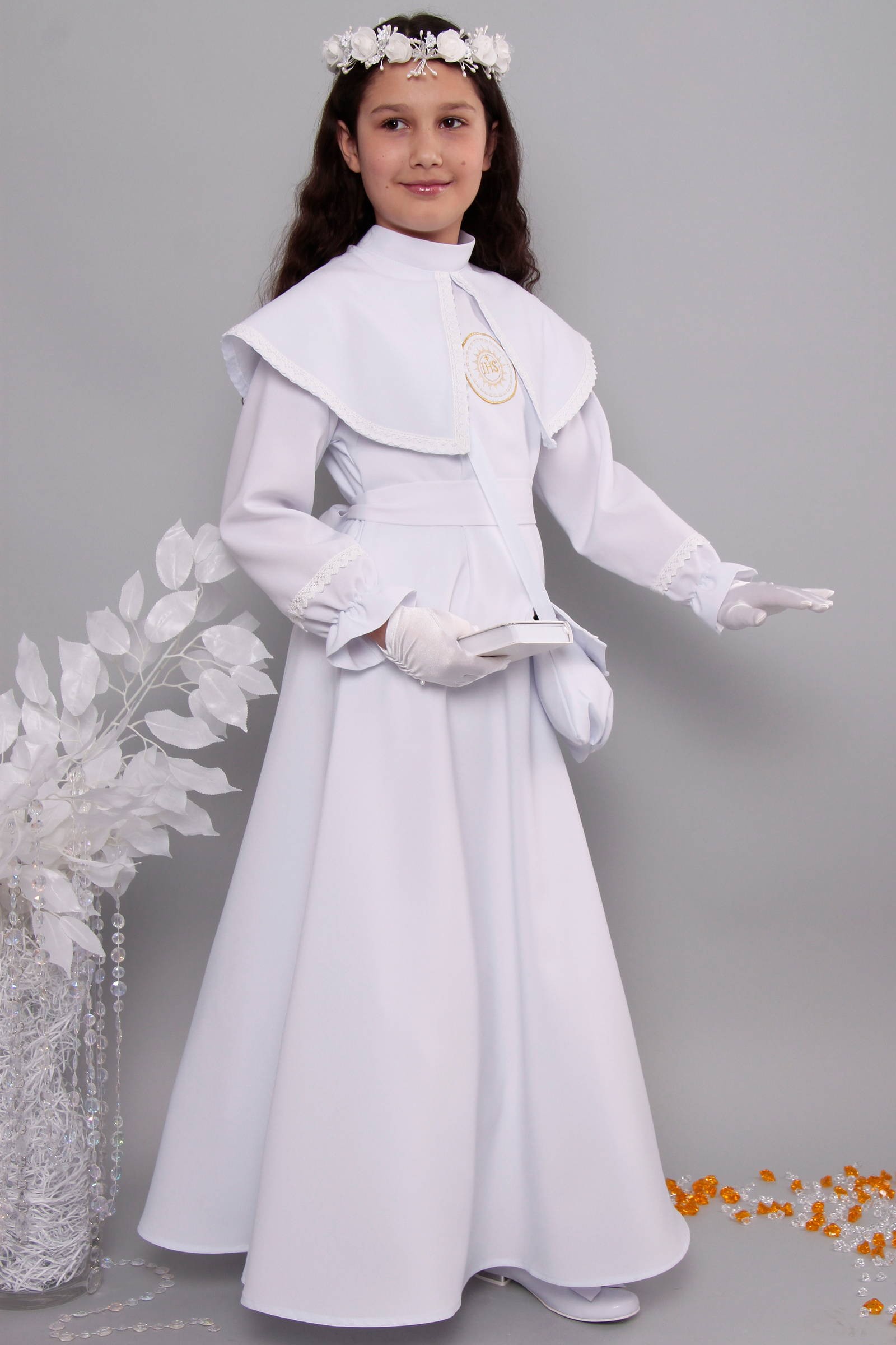 Alba komunijna 20/RS - sukieneczkowa - obraz 4