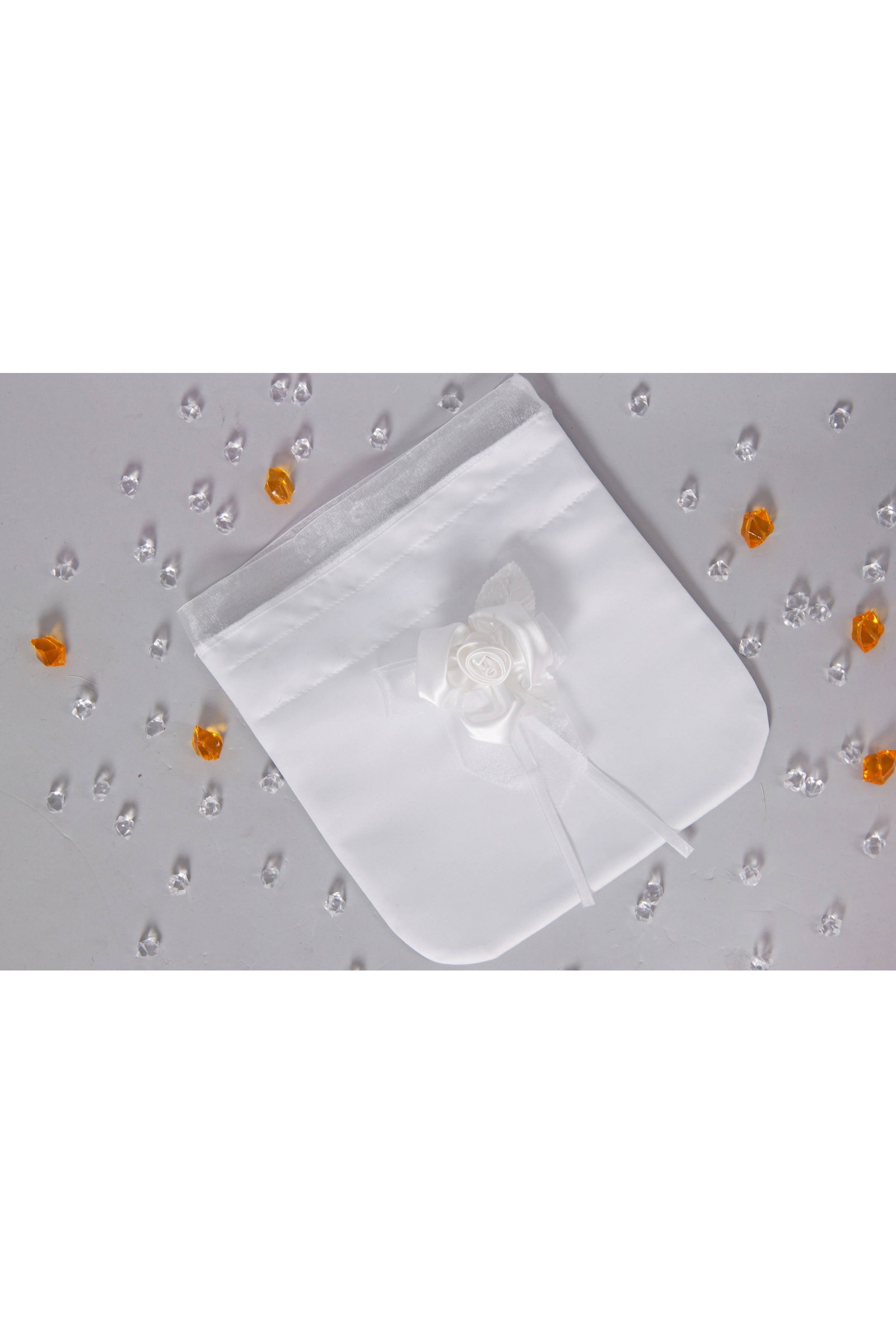 Torebka komunijna satynowa sakiewka Tss16 - obraz 1