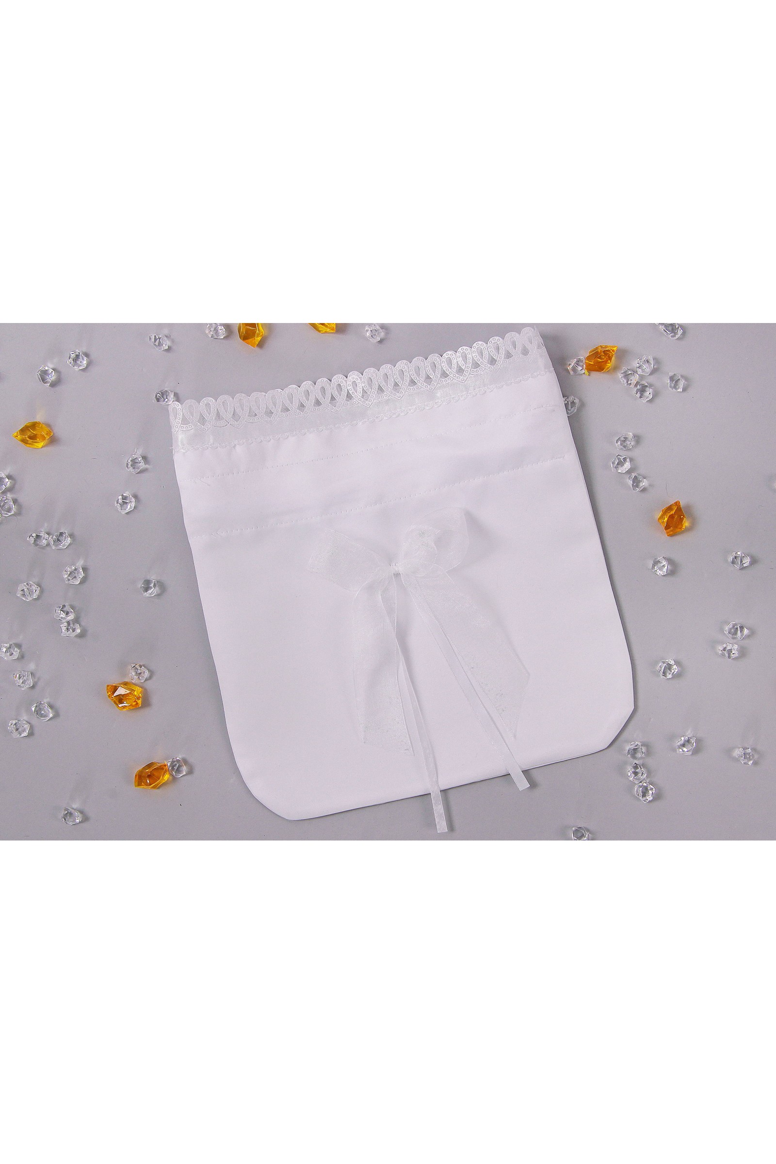 Torebka komunijna satynowa sakiewka Tss14 - obraz 1