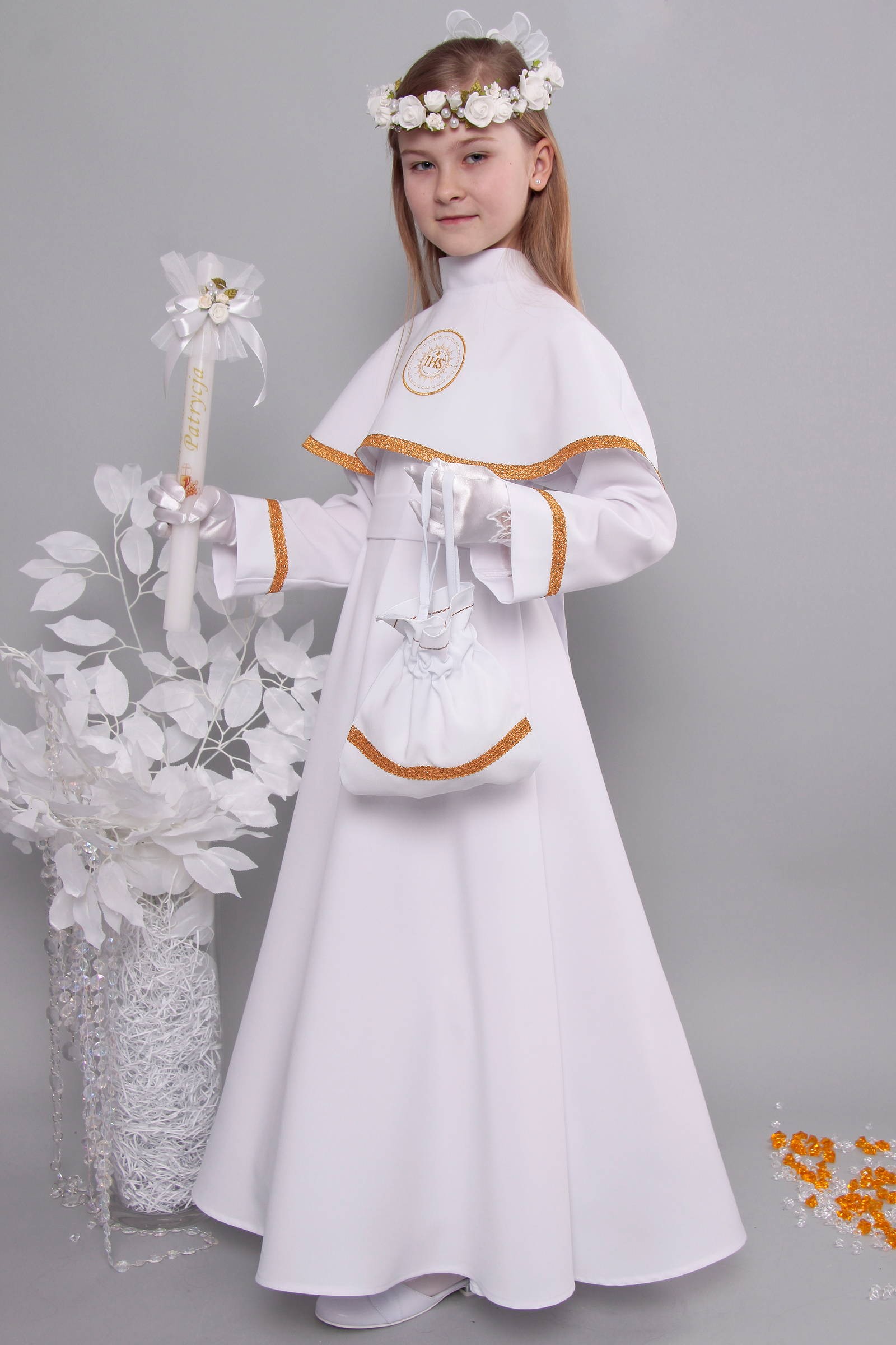 Alba komunijna 17/RS - sukieneczkowa - obraz 3