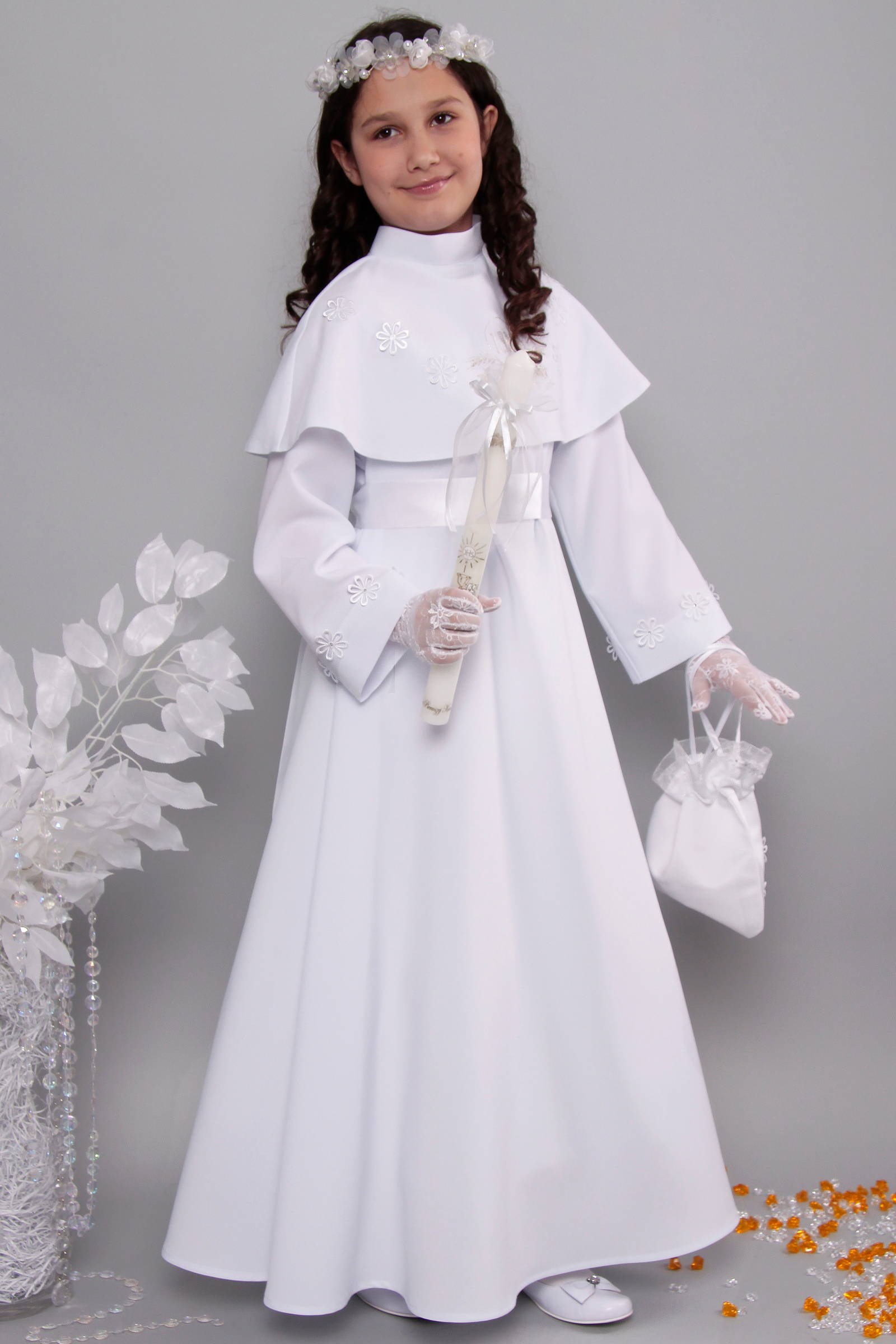 Alba komunijna 19/RS - sukieneczkowa - obraz 4