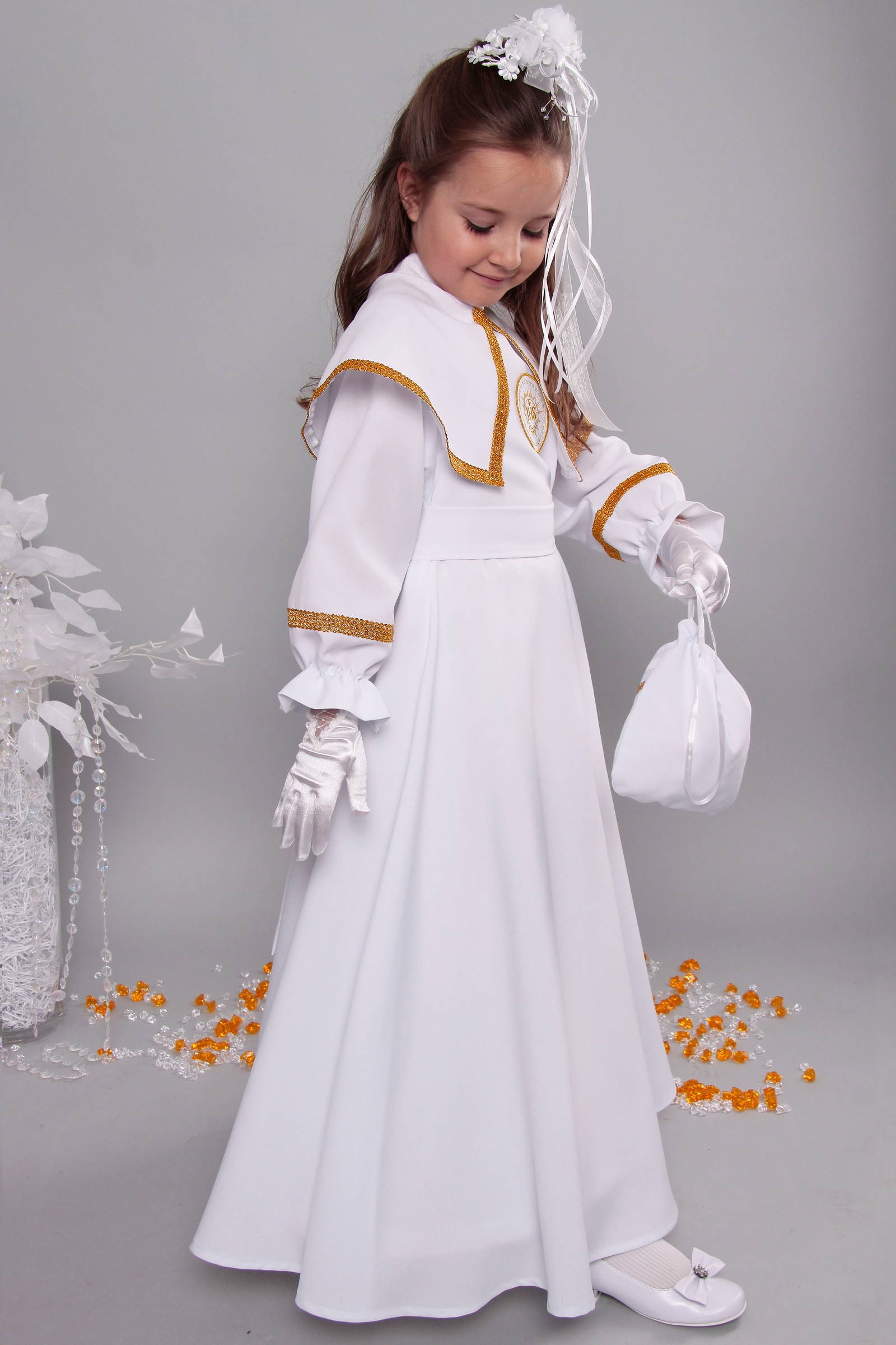 Alba komunijna 16/RS - sukieneczkowa - obraz 2