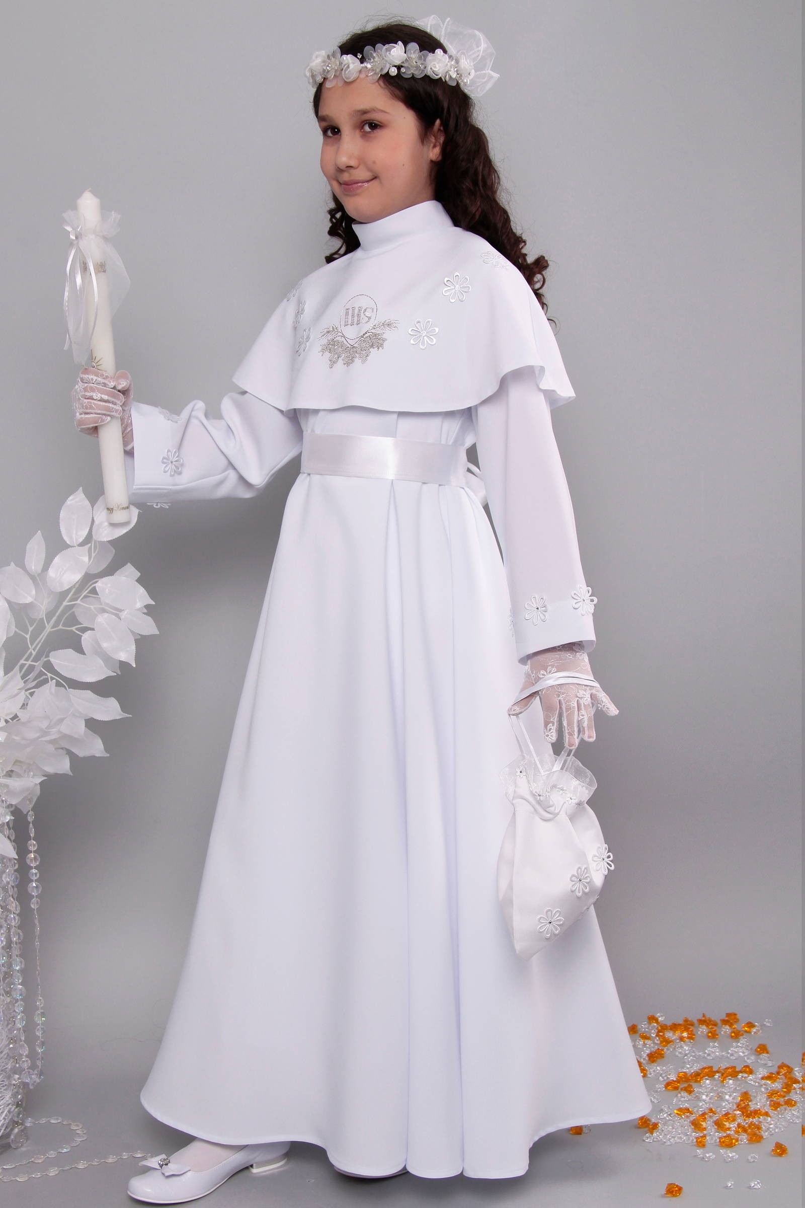 Alba komunijna 19/RS - sukieneczkowa - obraz 3