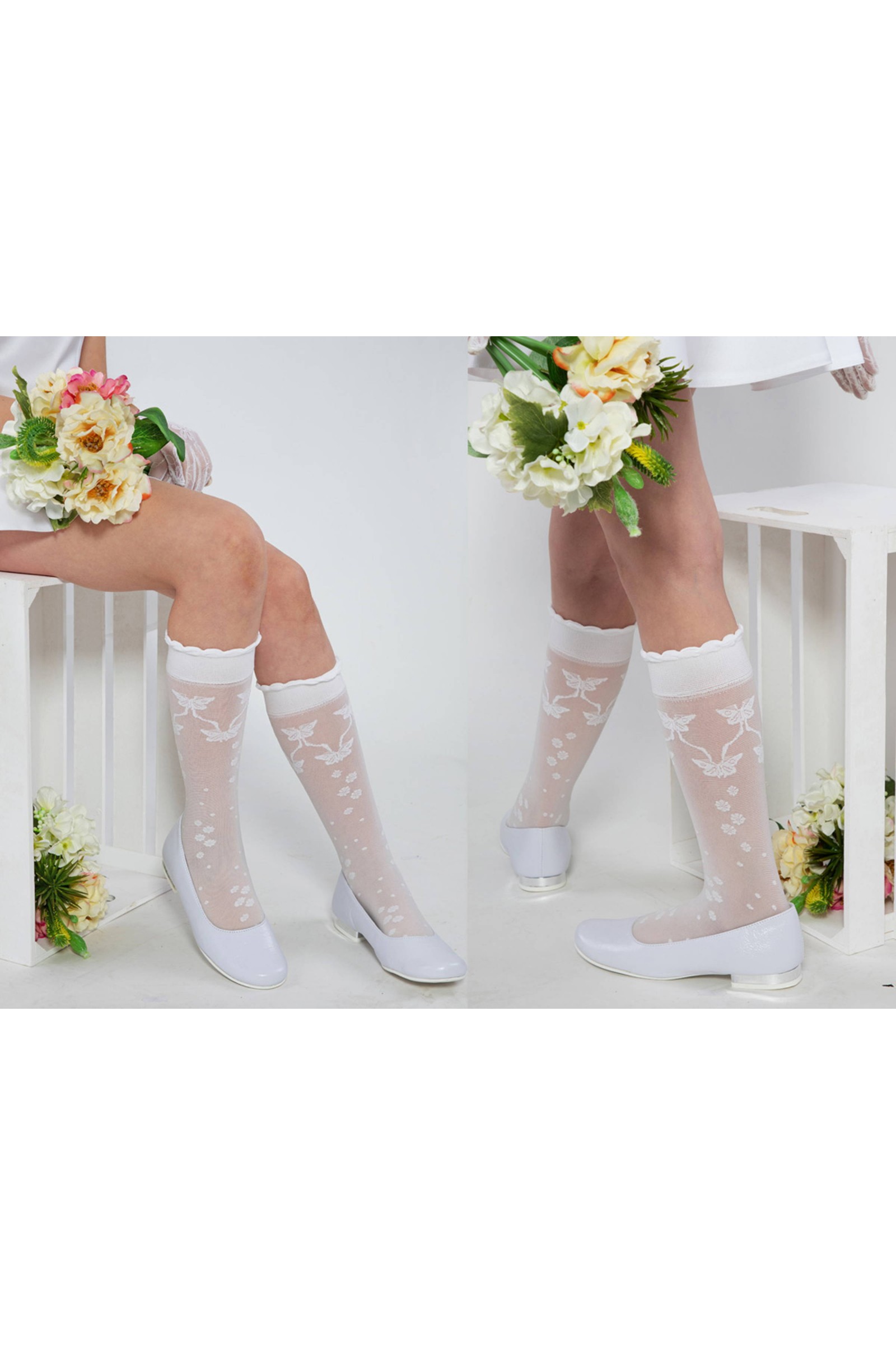 Podkolanówki komunijne - Daria - obraz 3